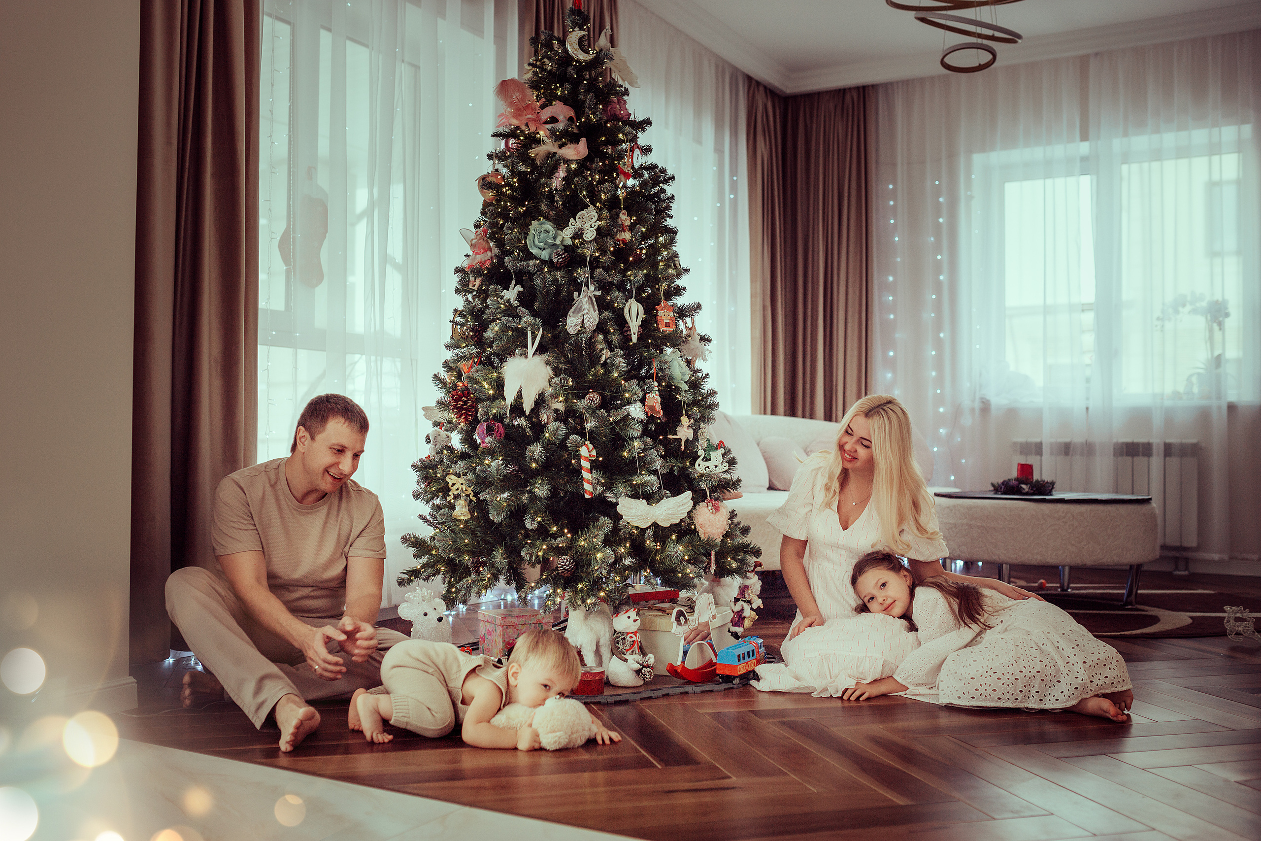 Новогодняя история дома. Семейный фотограф в Москве Натали Момот