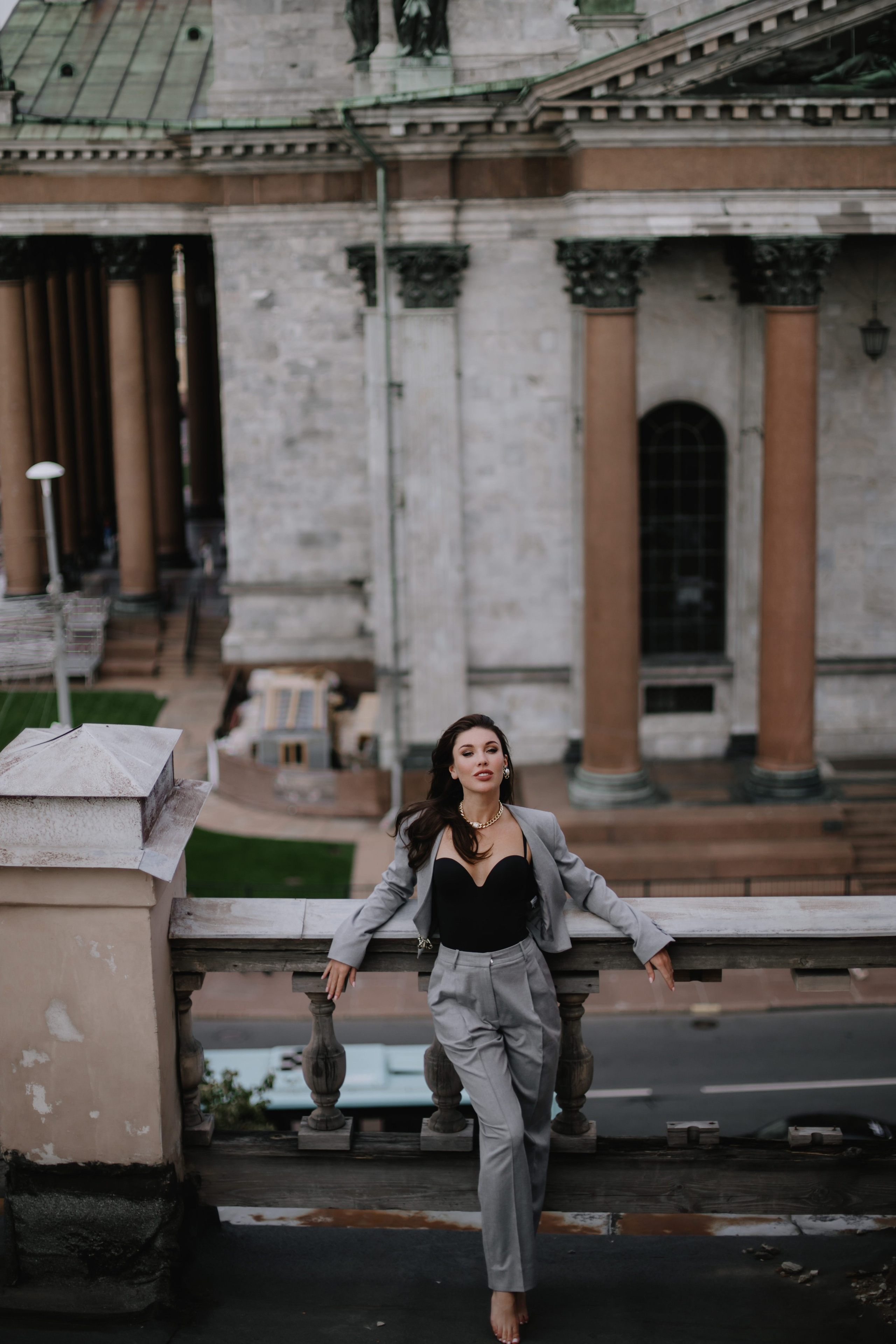 Вероника (съемка на крыше). Фотограф в Москве и Санкт-Петербурге Дарина