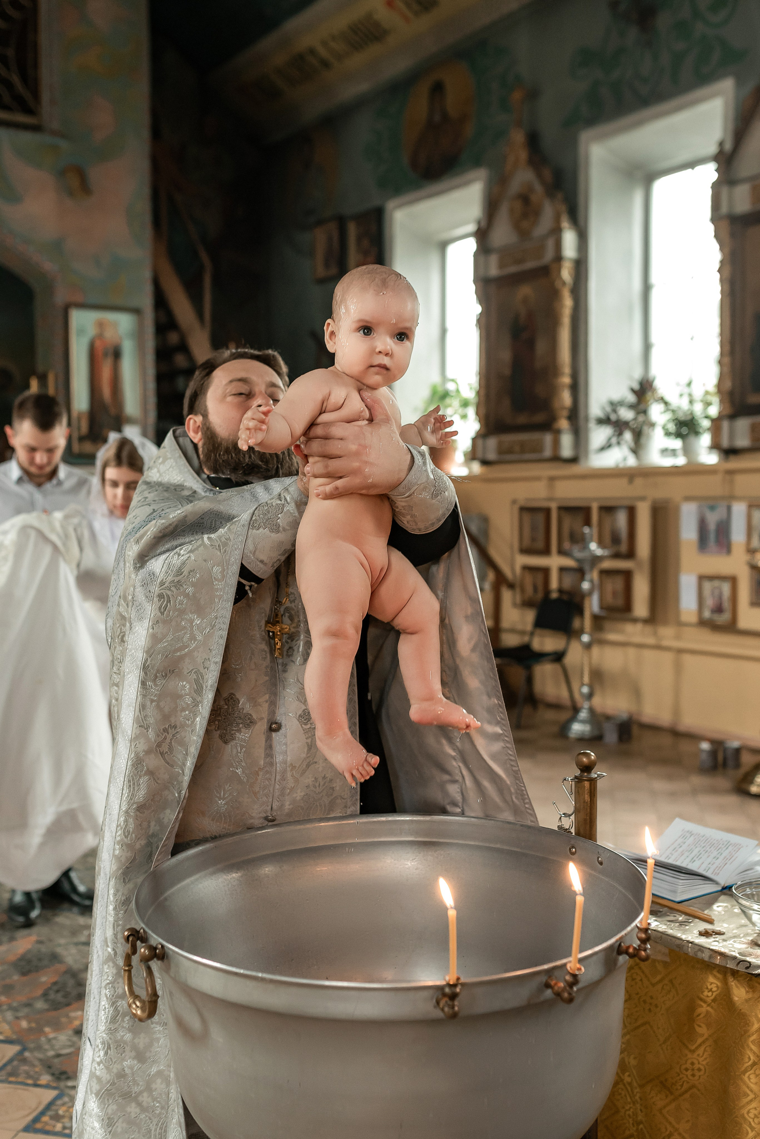 Красивая съемочка Крещение Александры. Семейный и детский фотограф Наталья Горда