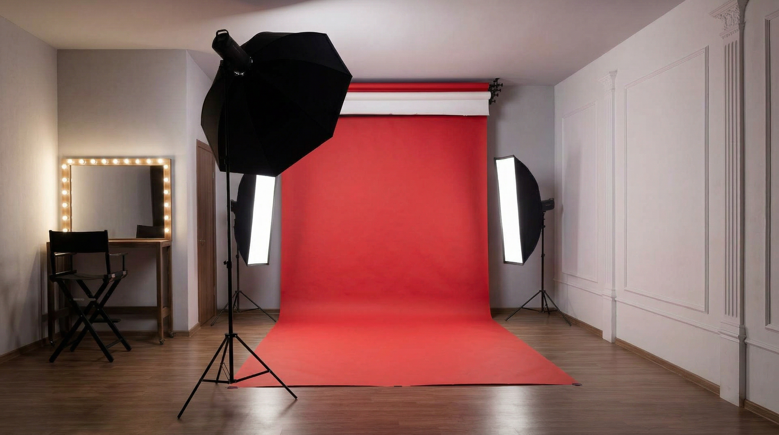 Фоны и гримерная. Фотостудия и видеостудия DF Studio. Фото, видео, подкасты