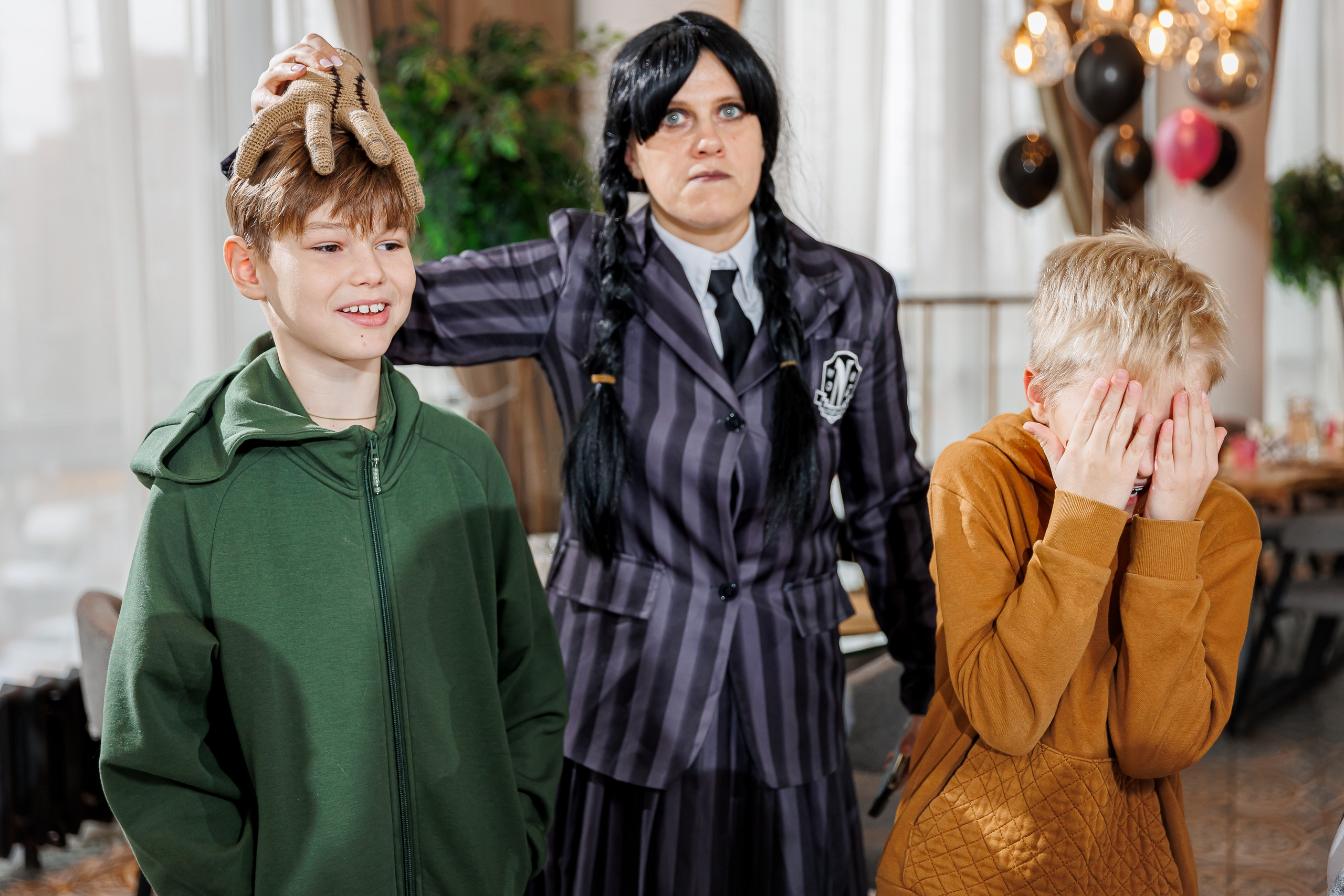 День рождения Насти «Венсдэй во Вкусотеррии». Семейный и детский фотограф Комина Елена, Власиха, Одинцово