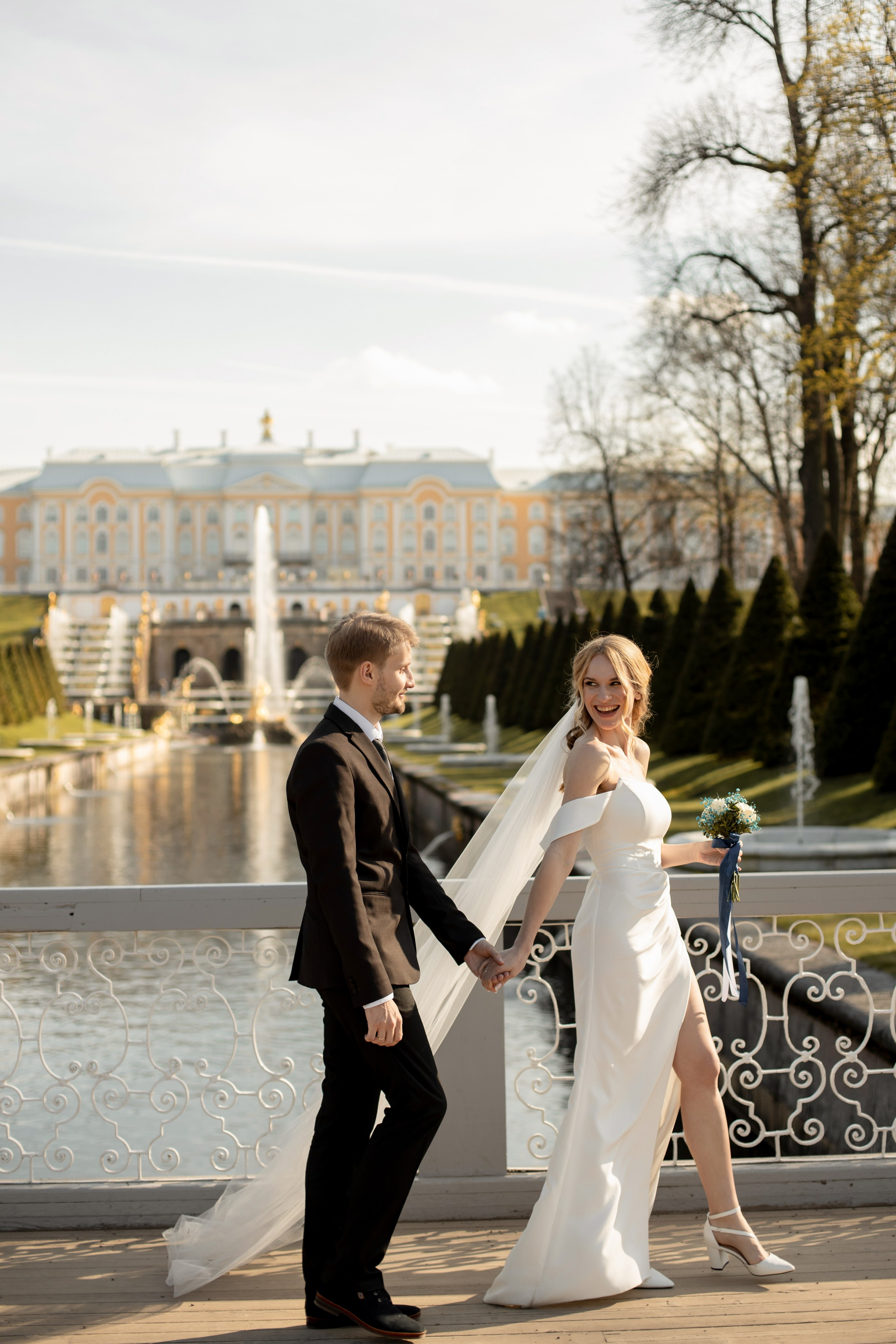 Петергоф / ЗАГС + прогулка. Свадебный и семейный фотограф в Москве Диана Левченко