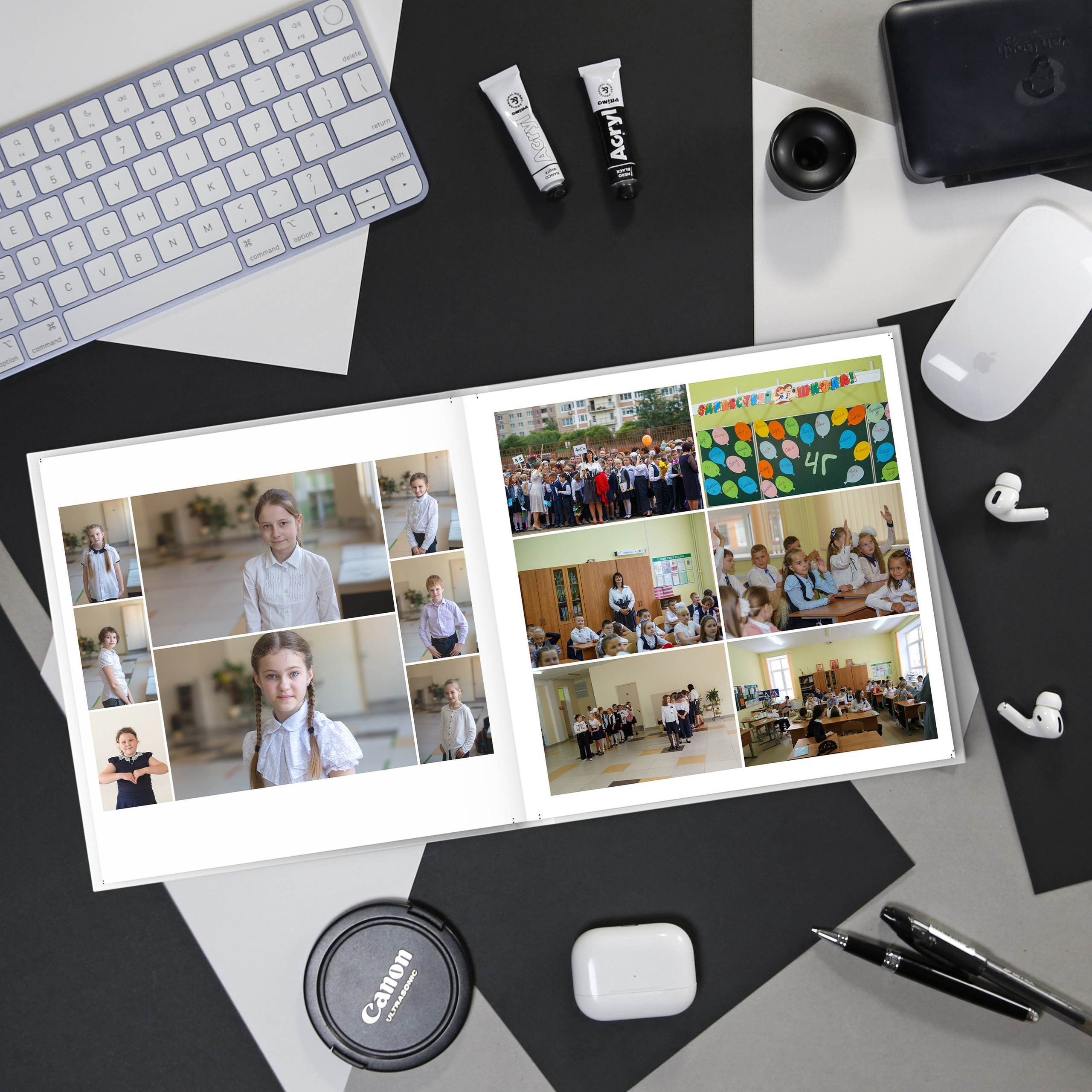 Альбом учителю начальной школы. Выпускные альбомы и школьный фотограф в Подольске, Троицке, Щербинке, Москве и Московской области