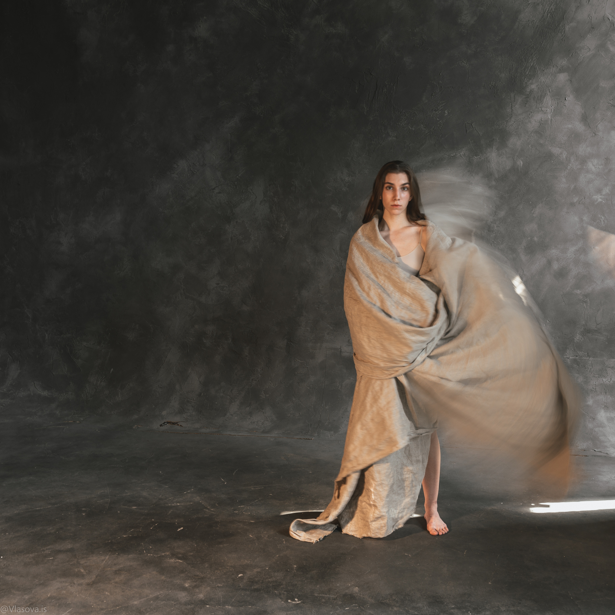 фотосессия с тканью