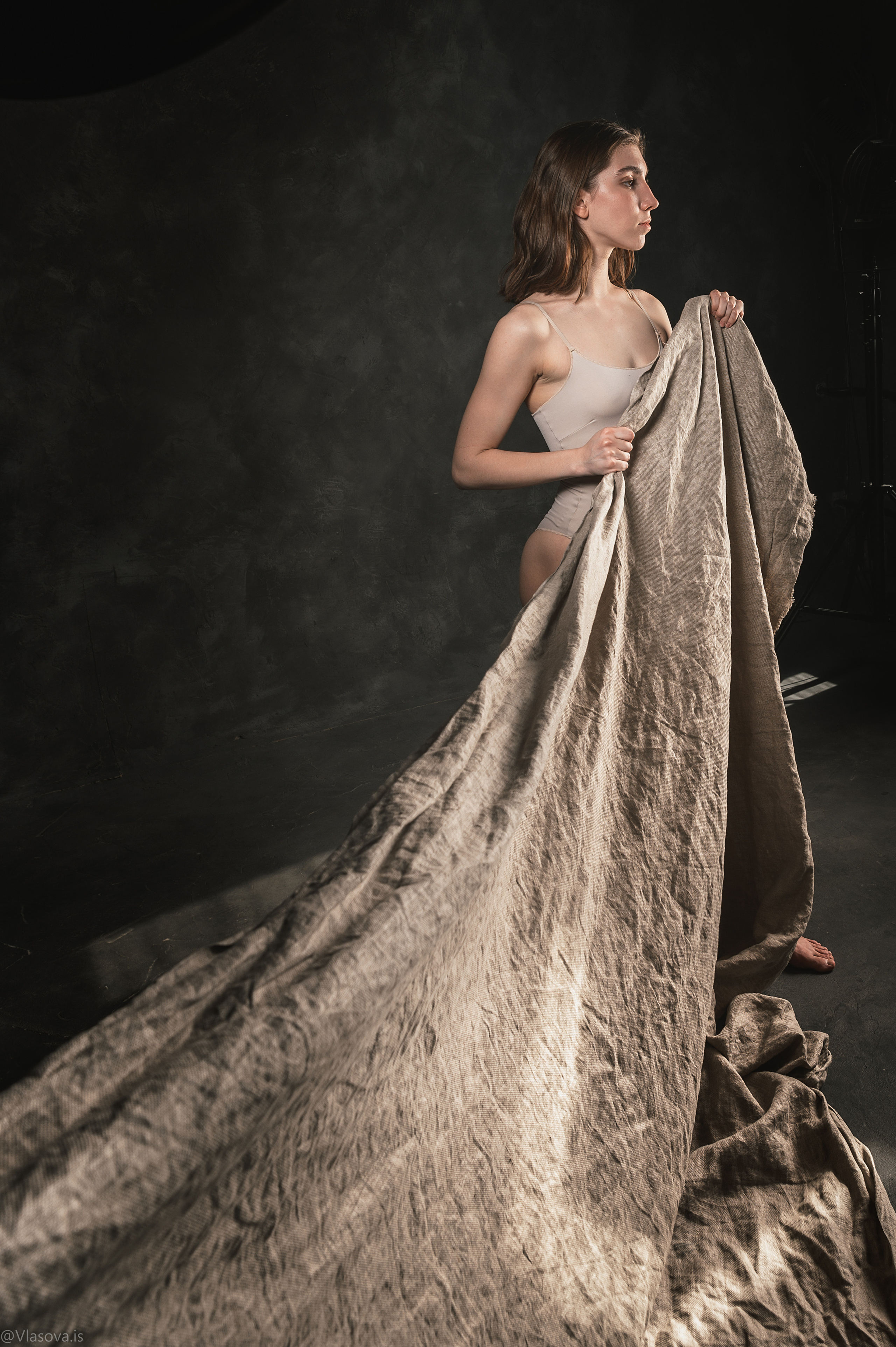 фотосессия с тканью