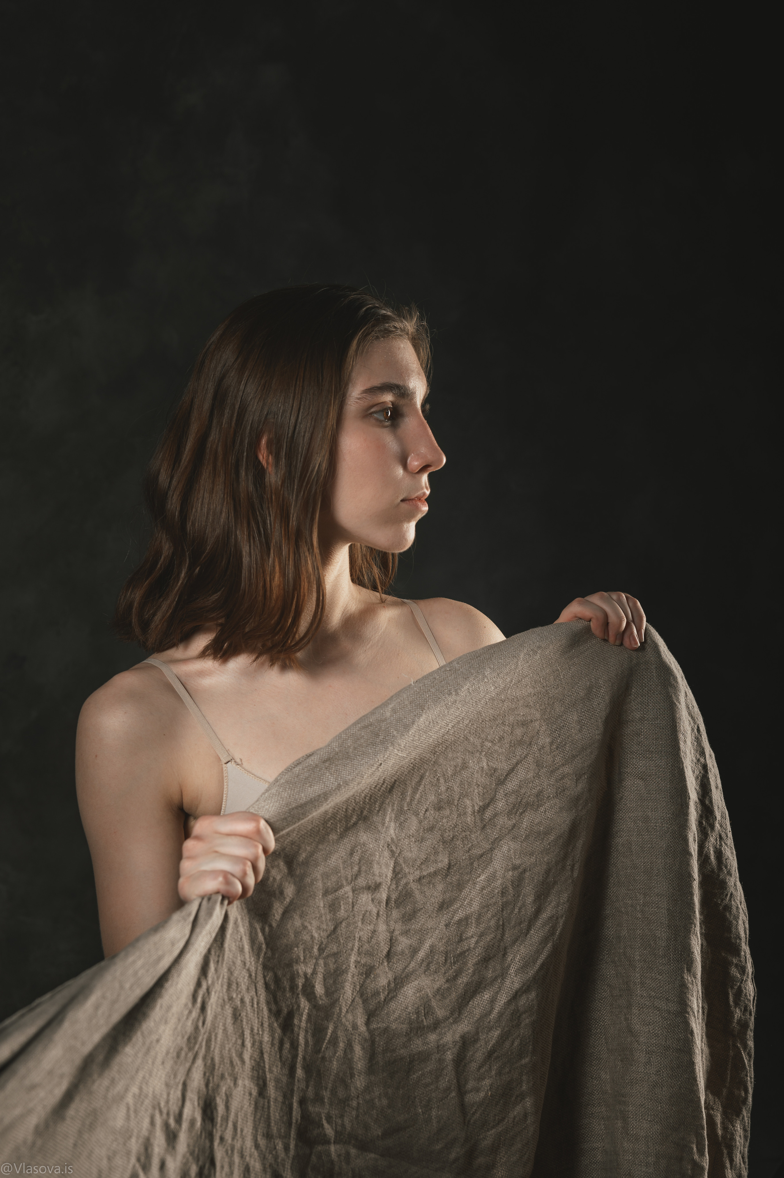 фотосессия с тканью