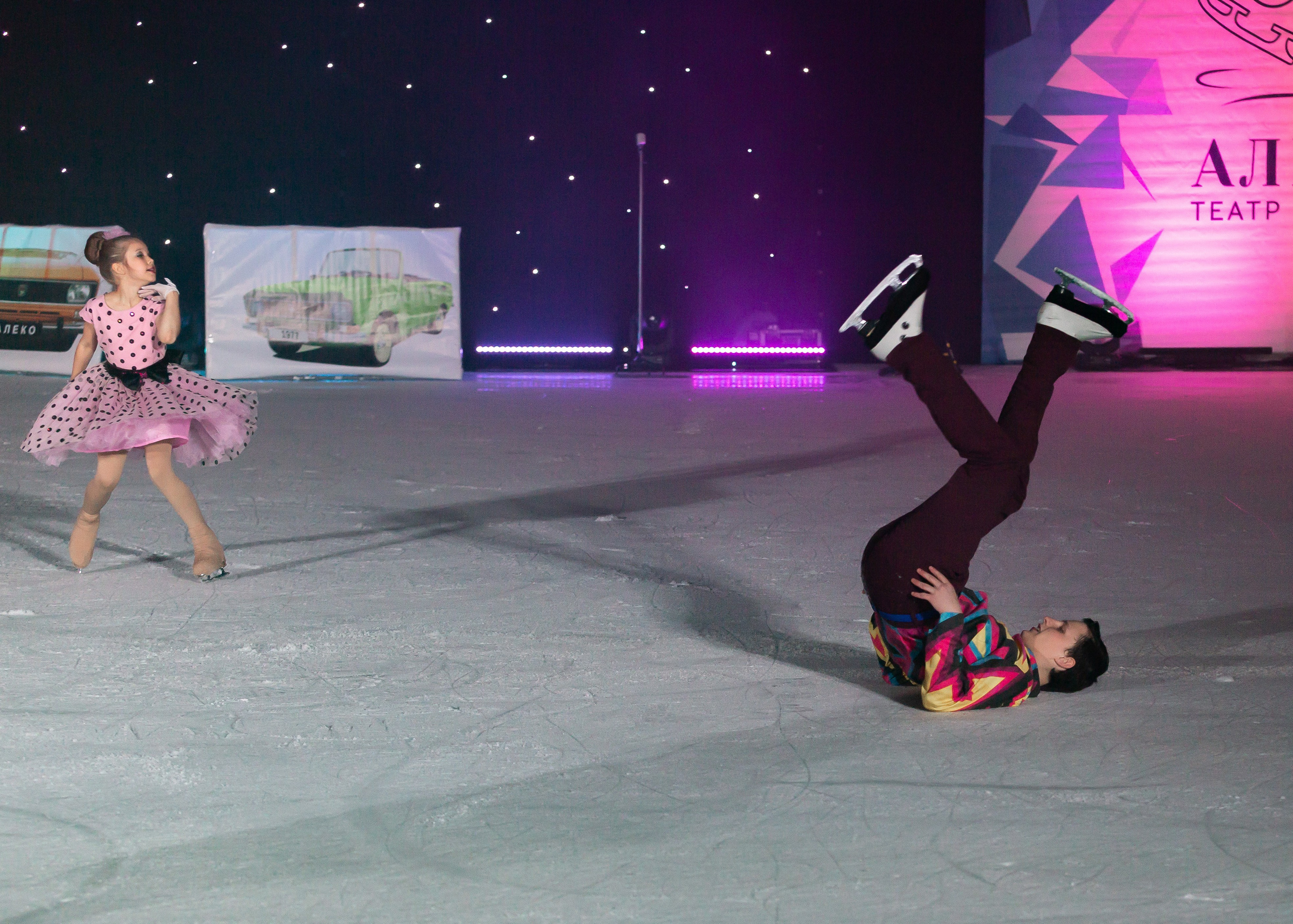 Отчетный концерт. Детский театр на льду «АЛЕКО» 47 сезон. Май 2024 г. Репортажный фотограф в Москве