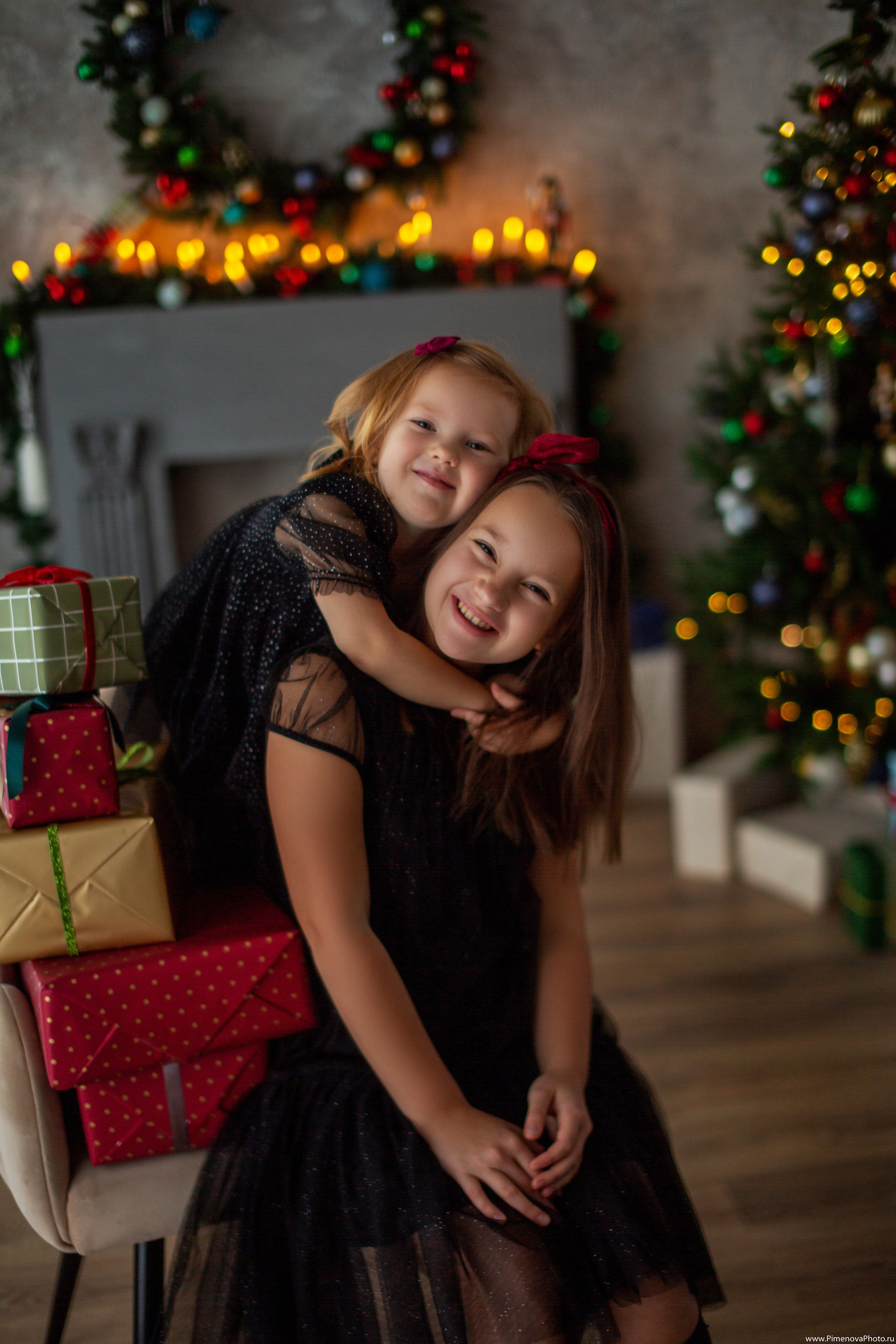 Новогодняя сказка Вари и Маруси, 2024. Семейный и детский фотограф в Петрозаводске