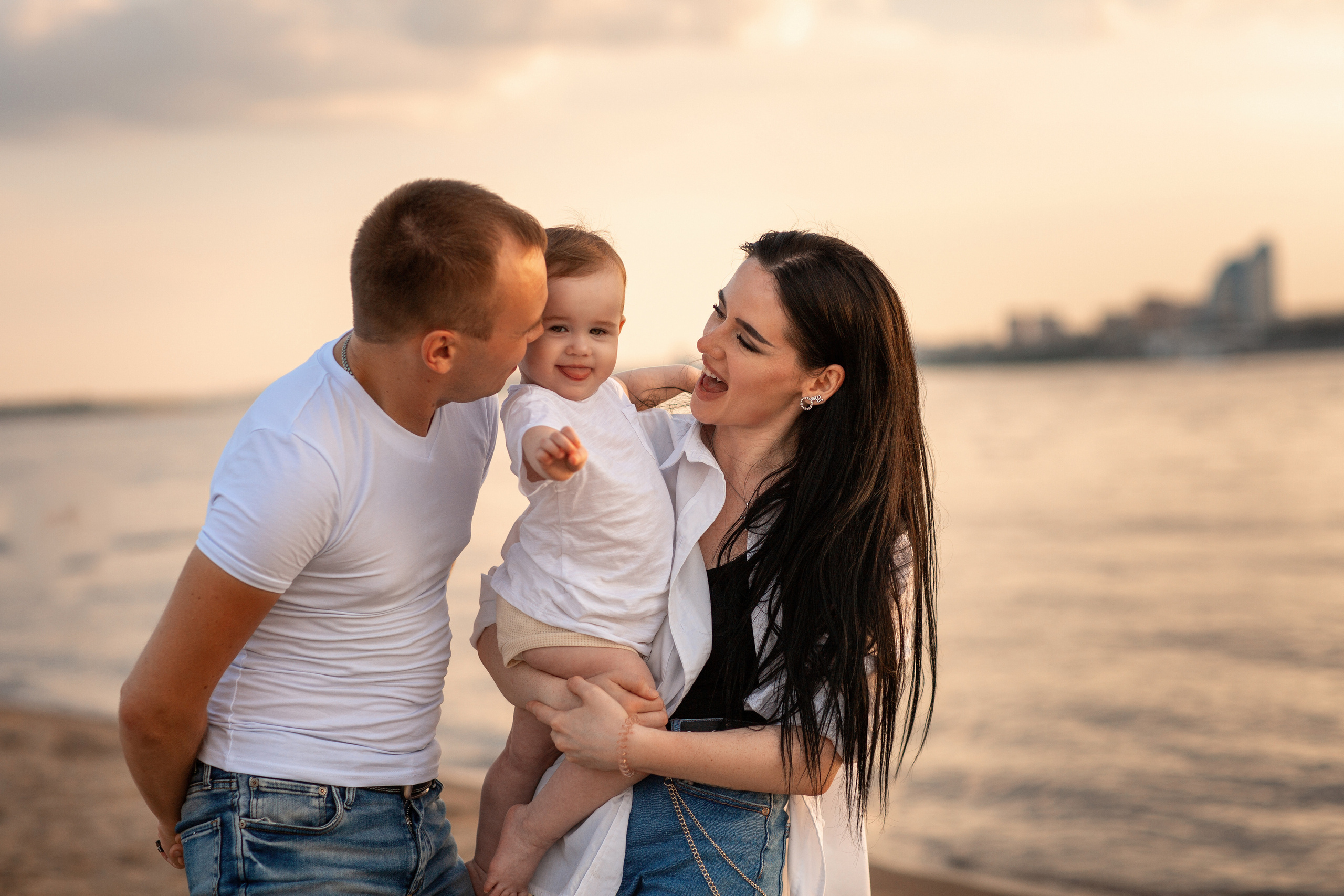 Прогулка по пляжу. Семейный и женский фотограф в Волгограде Екатерина Гулей