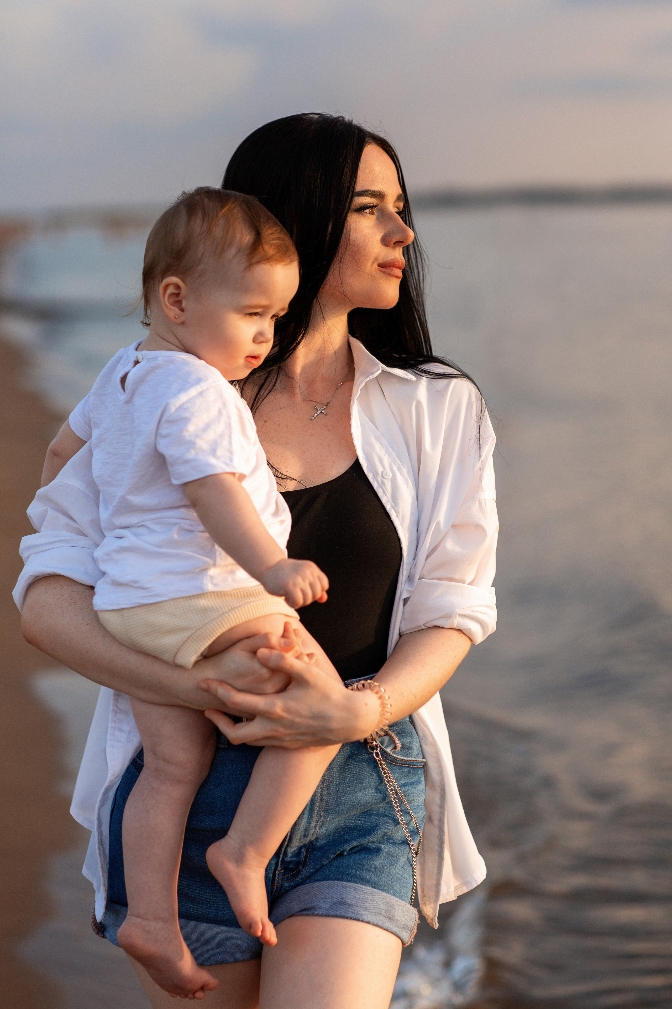 Прогулка по пляжу. Семейный и женский фотограф в Волгограде Екатерина Гулей