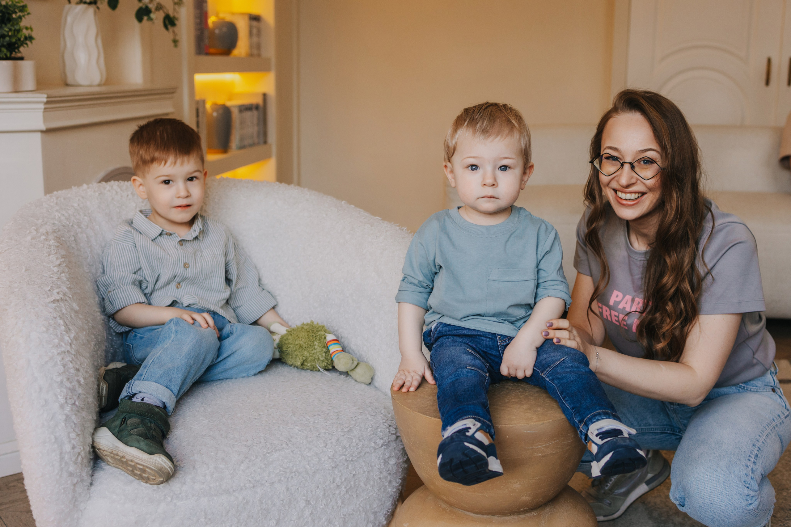 Большая семья. Домашняя фотосессия