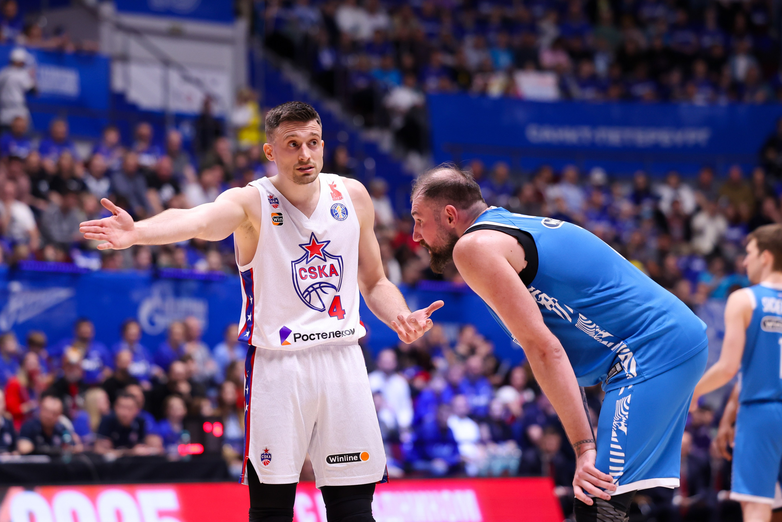 БК «Зенит» — БК «ЦСКА» финал ЕЛ ВТБ 1 игра 27.05.2025. Спортивный и репортажный фотограф Антон Тереханов