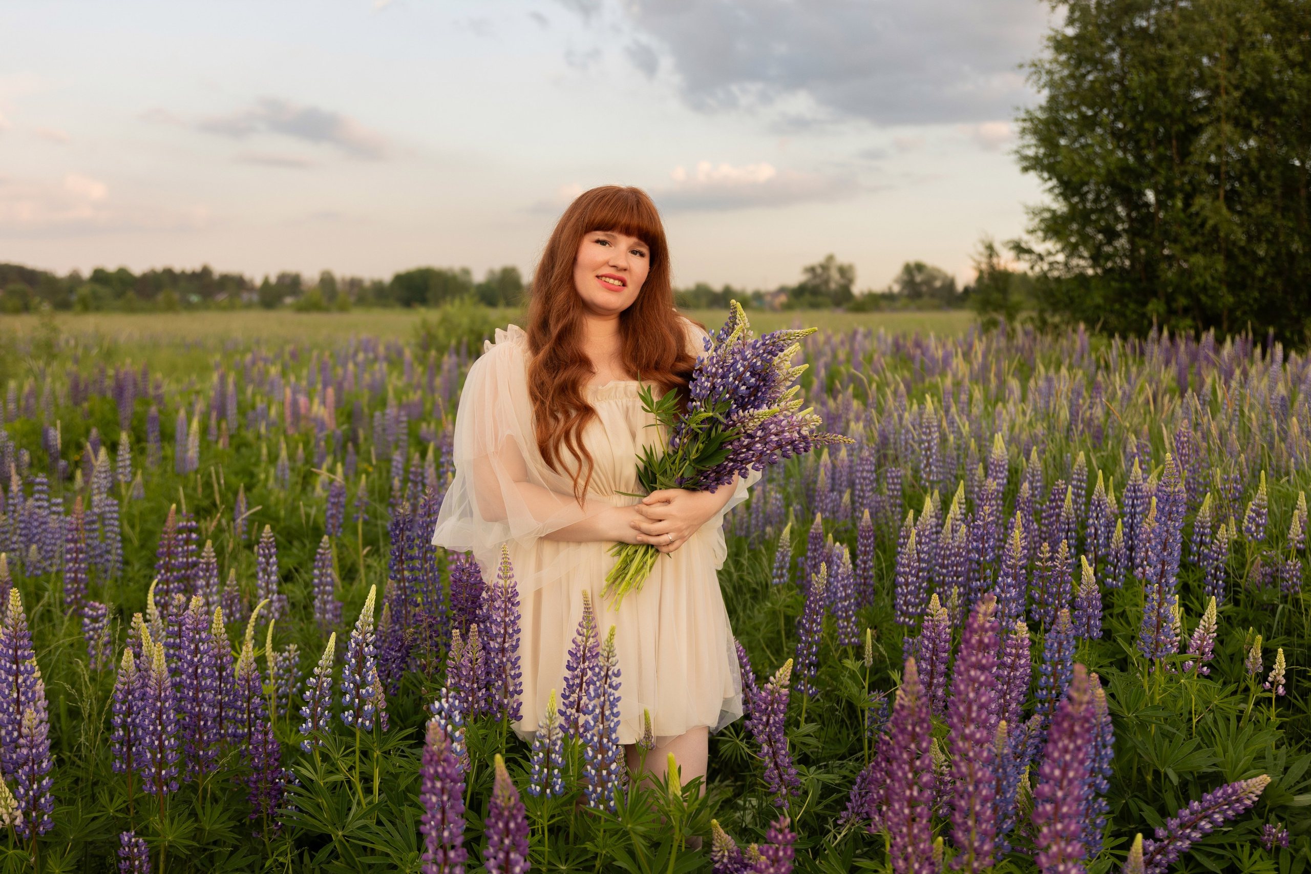 Фотосессия с люпинами. Семейный и свадебный фотограф в Санкт-Петербурге Татьяна Швыкова
