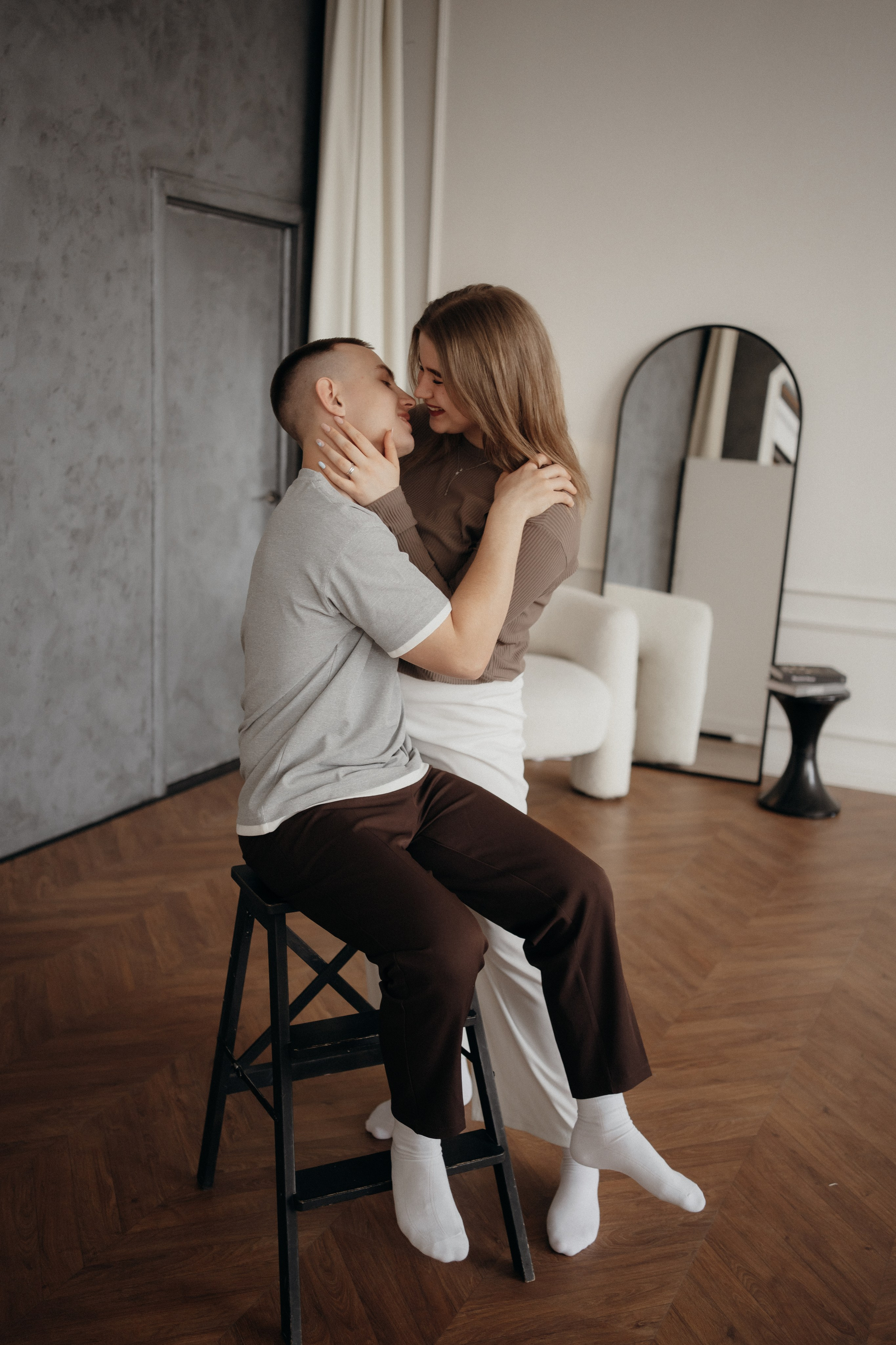 Парная фотосессия в студии в Архангельске. Портретный и свадебный фотограф в Архангельске Елизавета Стрекаловская