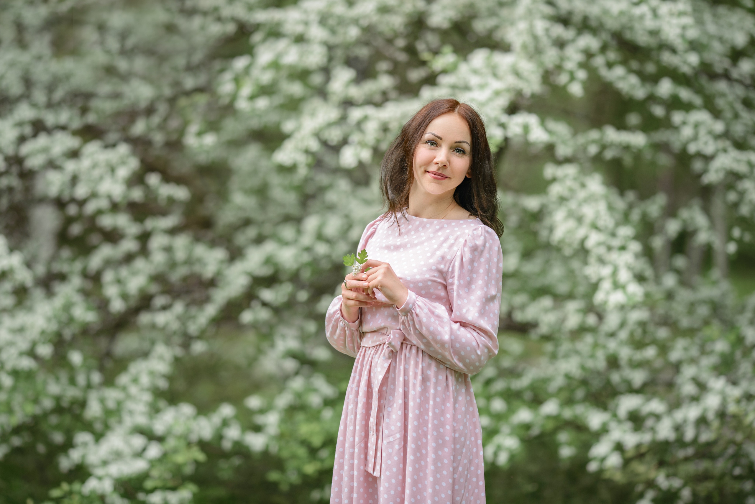 Семья Анастасии в Ботаническом саду