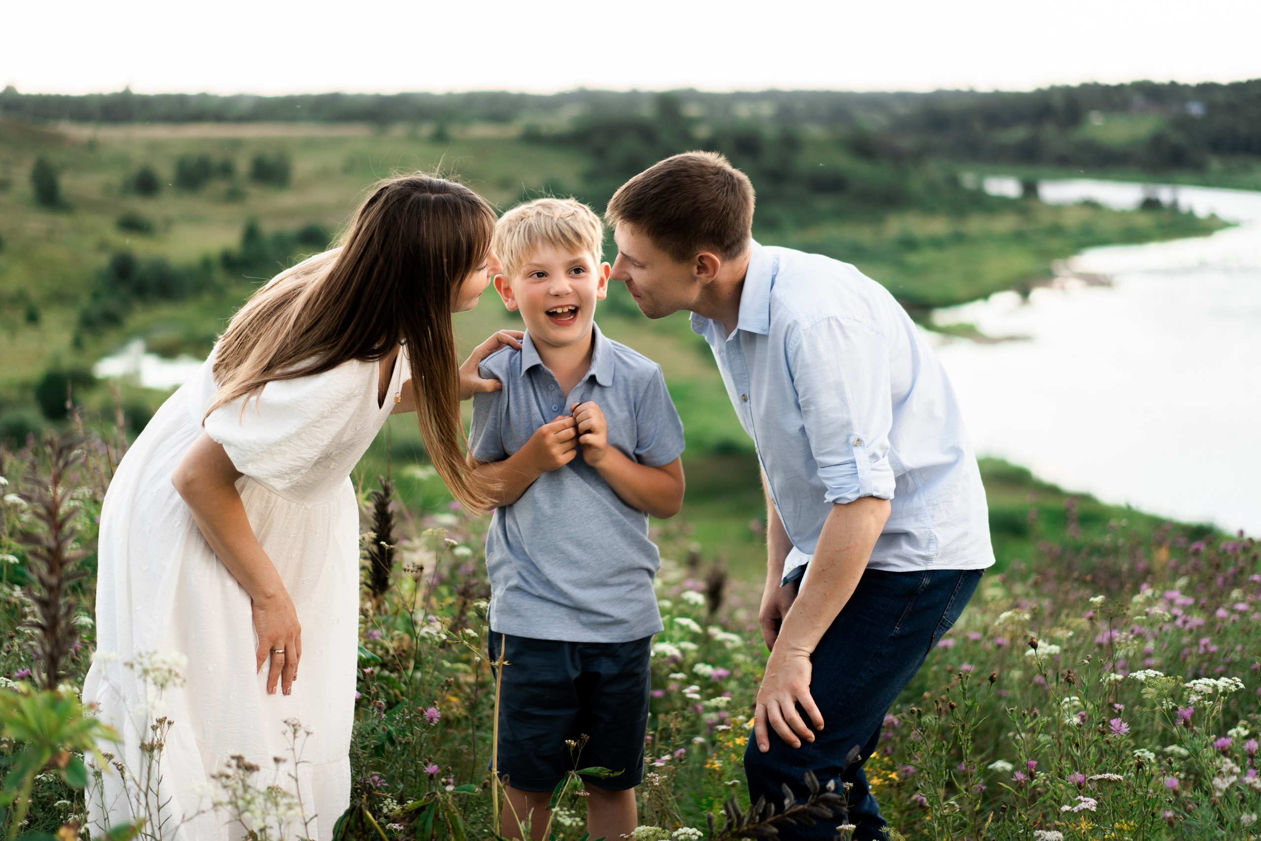 Ирина с семьей. Семейный и детский фотограф в Санкт-Петербурге Дарина Герчиу