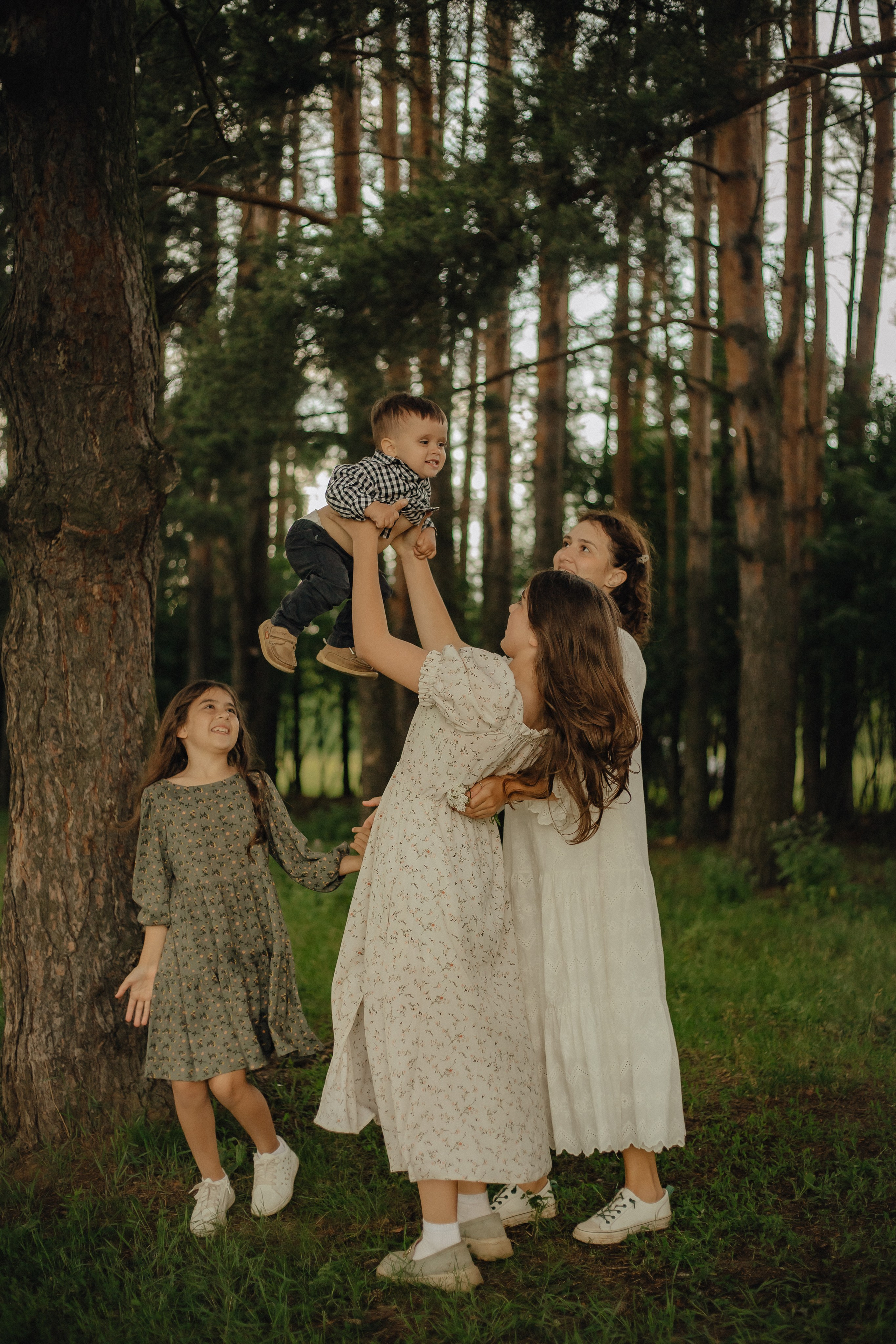 Мария с детьми. Семейный фотограф в Москве и Московской области Лазутина Валентина