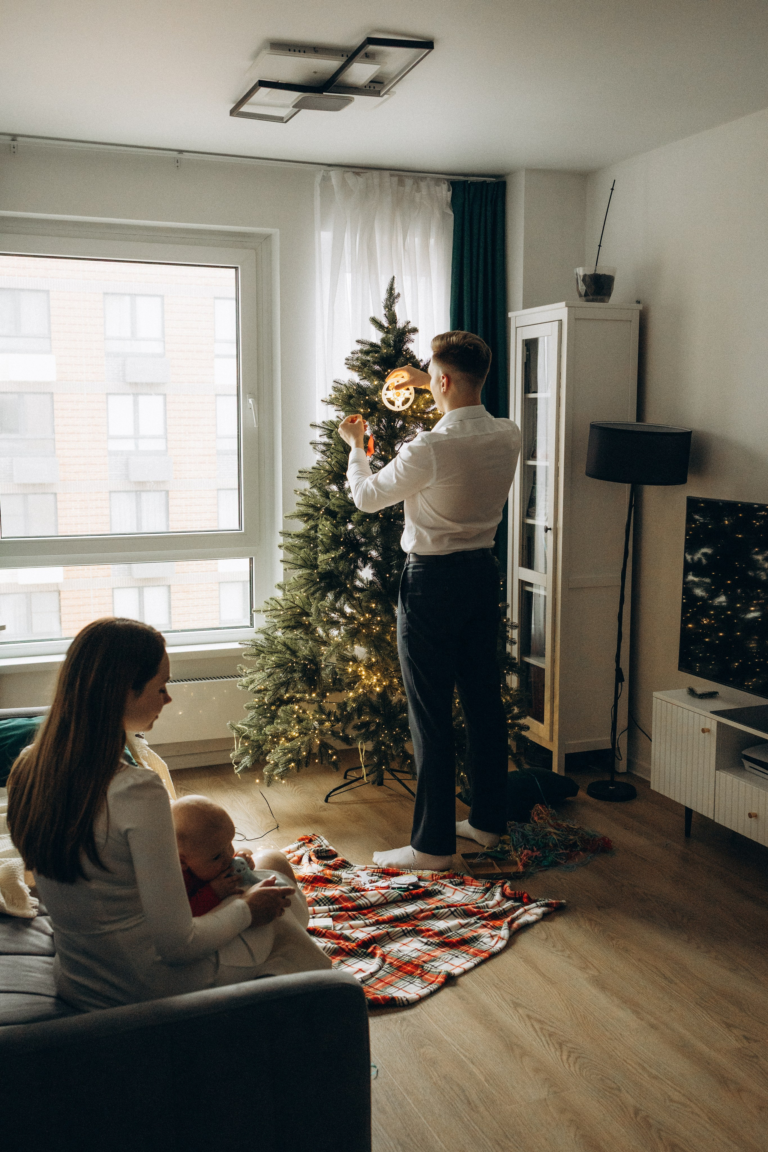 Первый Новый год Андрюши. Фотограф lifestylе в Москве Пшеничная Анастасия