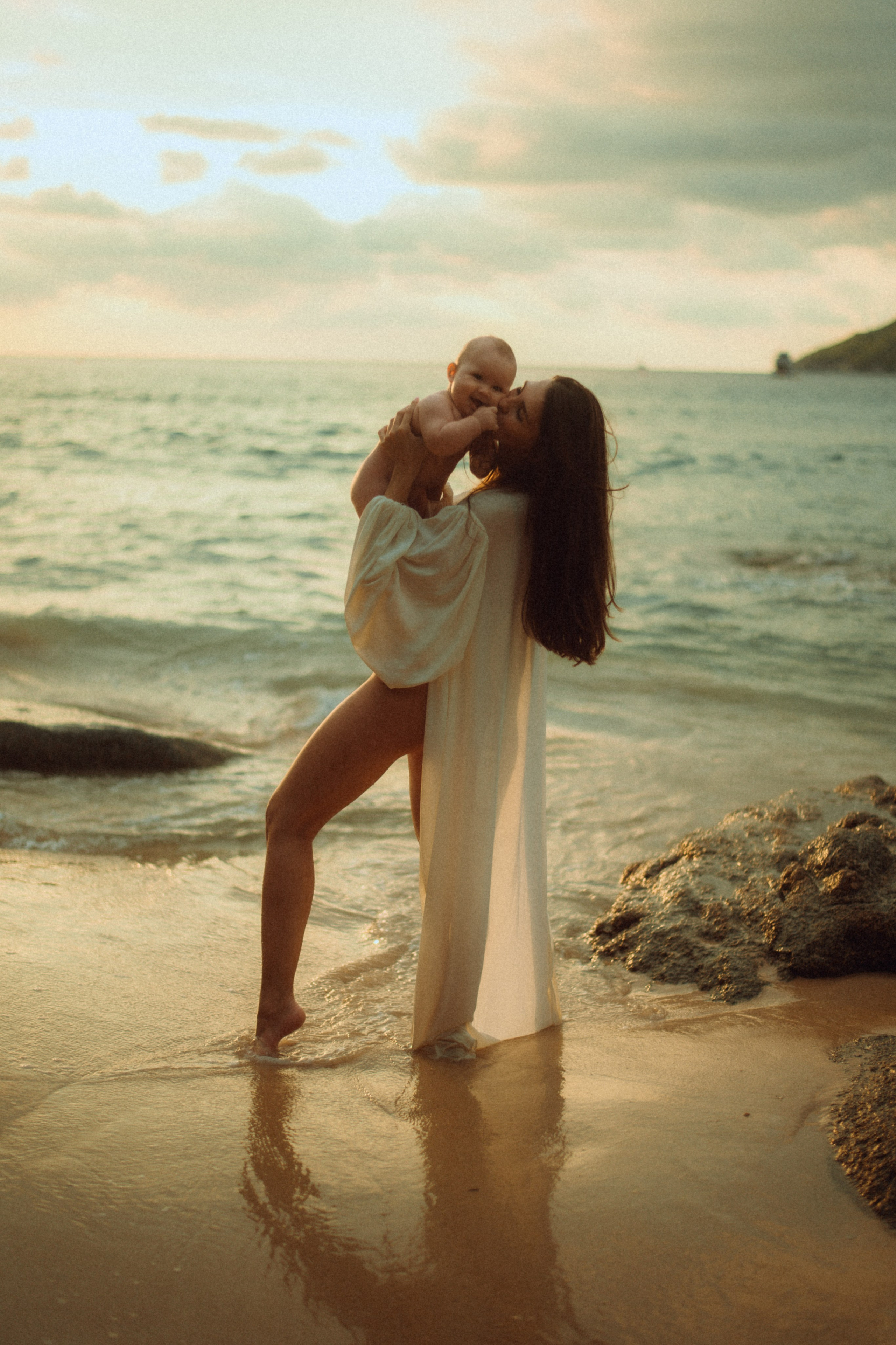 Мама и малыш море. Фотограф и Видеограф Анапа, Новороссийск, Краснодар. Алина и Женя