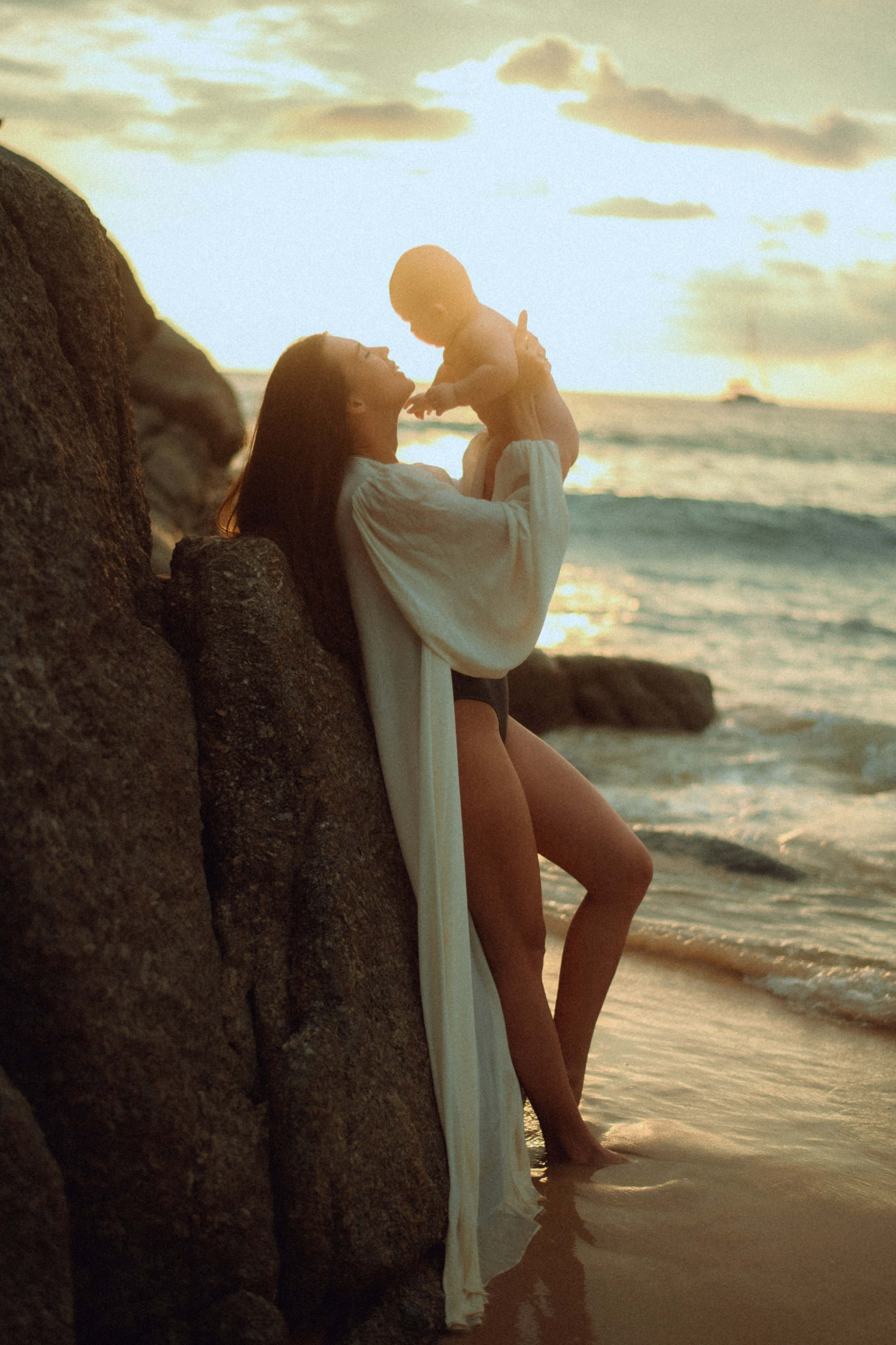 Мама и малыш море. Фотограф и Видеограф Анапа, Новороссийск, Краснодар. Алина и Женя