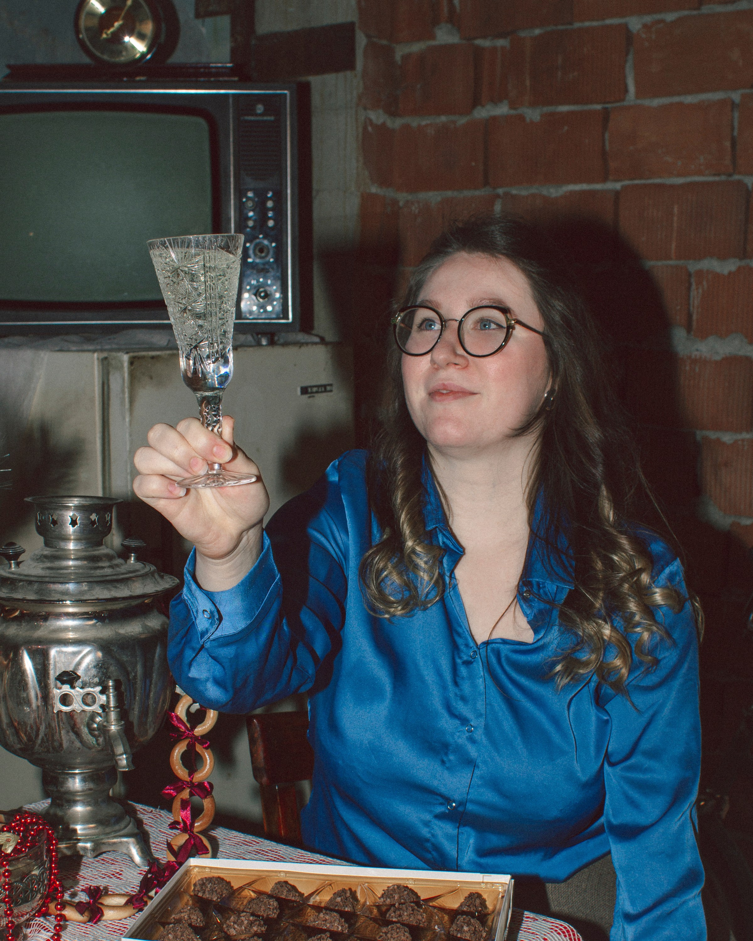 Семейная новогодняя фотосессия в стиле СССР в Нижнем Новгороде