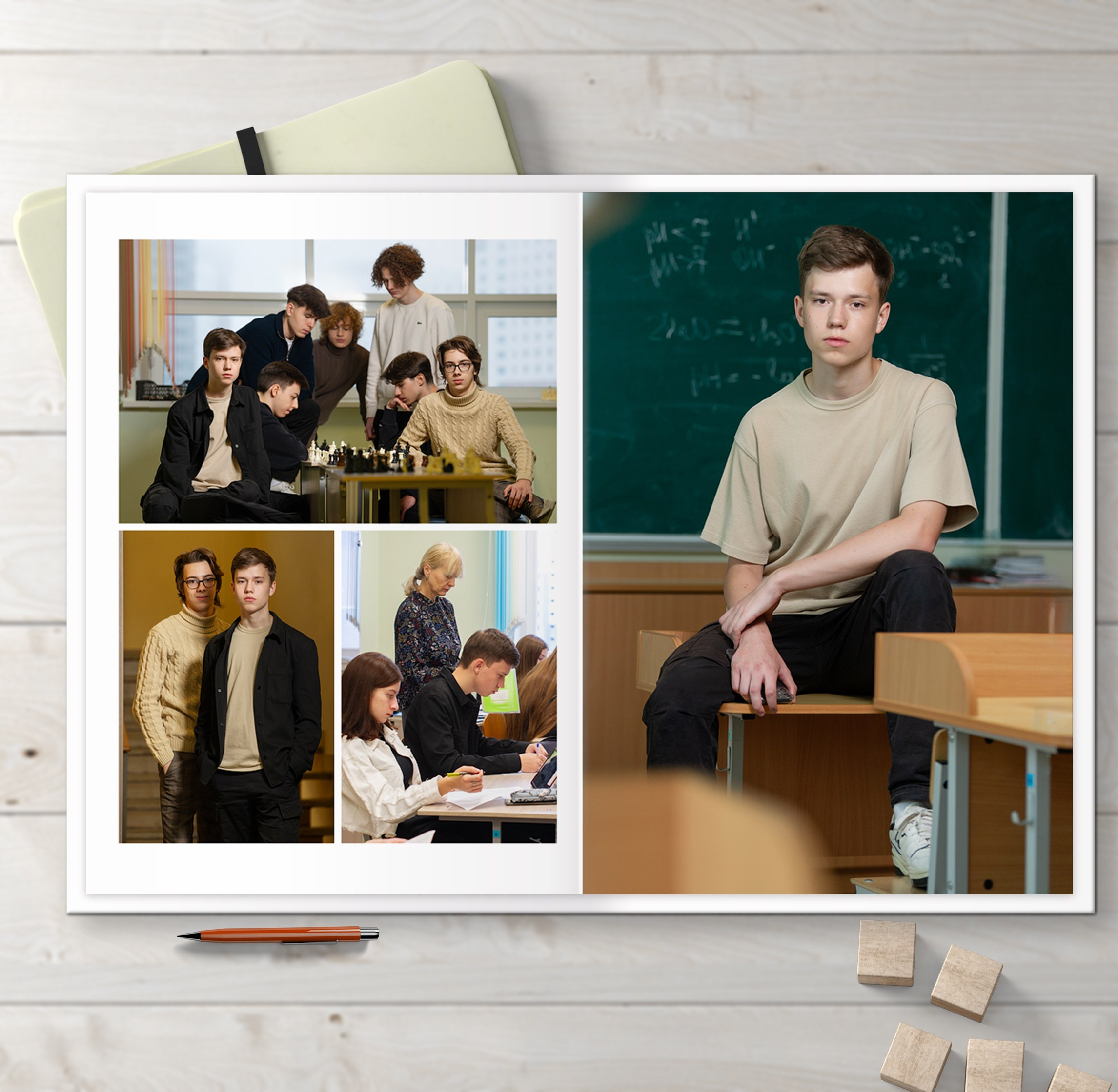 Альбомы для старшей школы. Школьный фотограф в Челябинске. Выпускные фотоальбомы