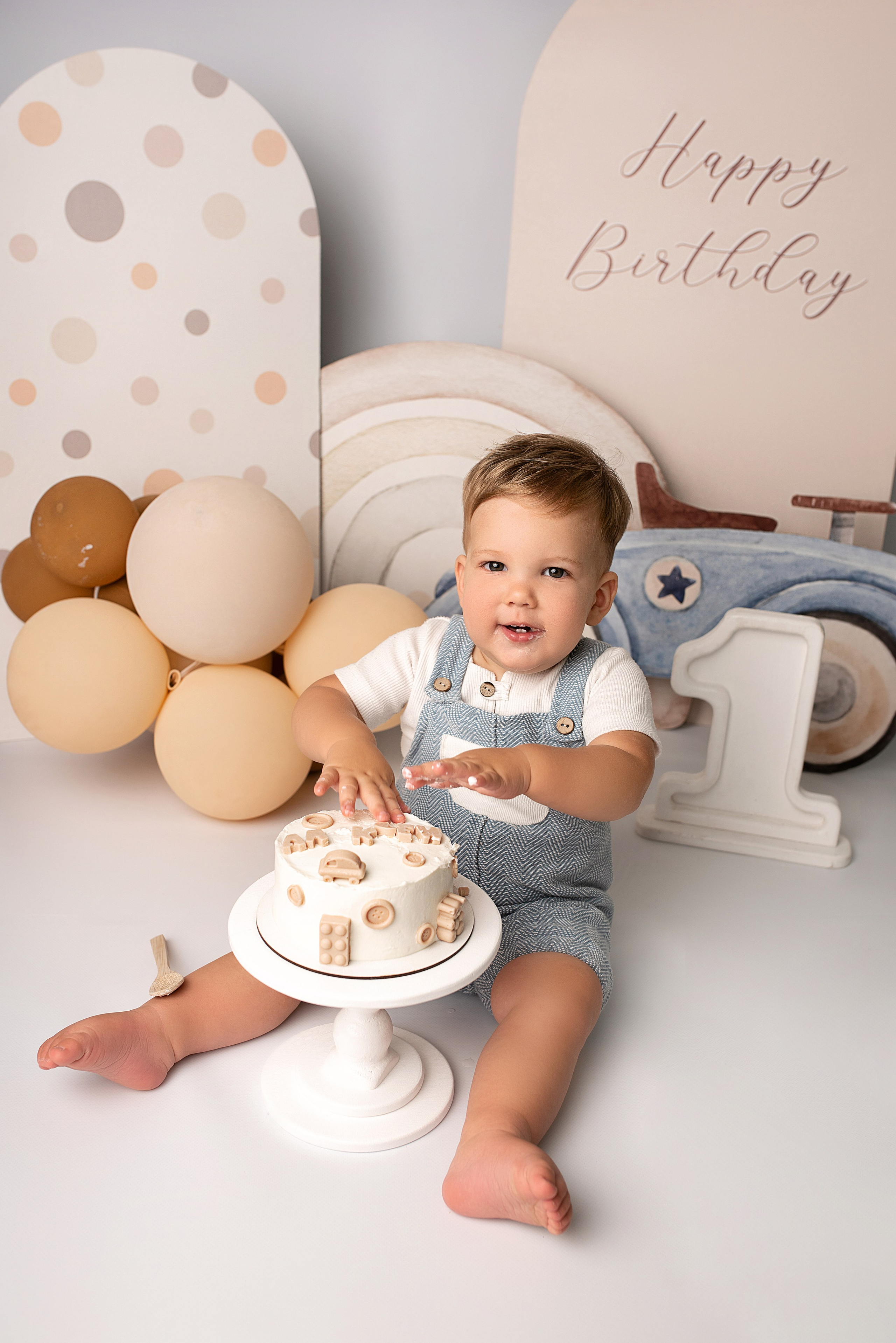 Фотодень Годовасие, Первый годик, крушение тортика, smash cake. Детский фотограф новорождённых в Минске Боровик Екатерина