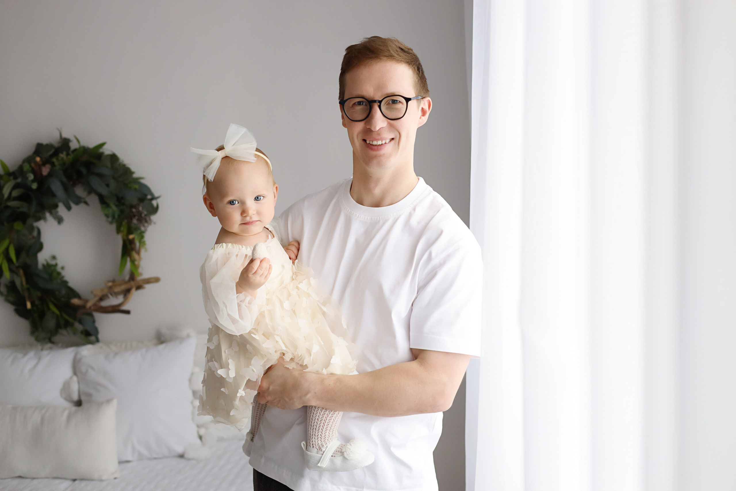 Алисе 1 годик. Фотограф новорожденных Москва. Ньюборн фотограф Москва