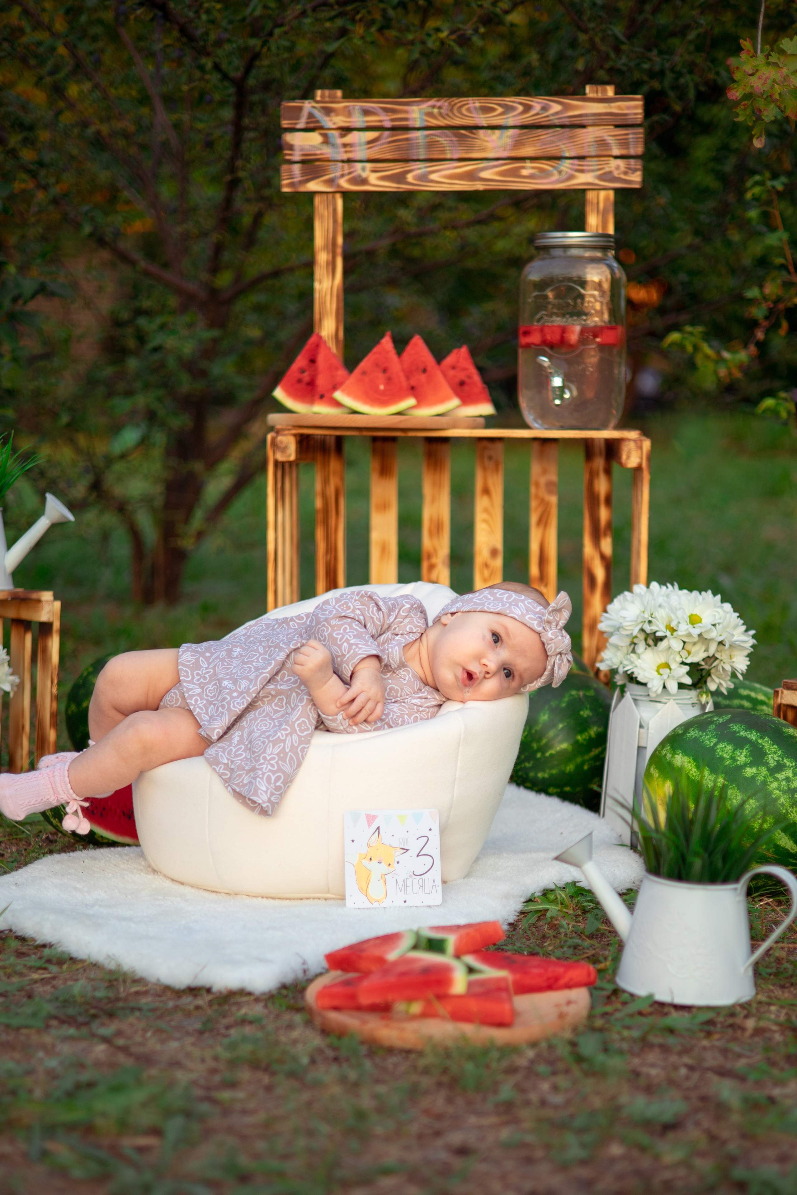 Даша арбузы. Семейный и детский фотограф в Михайловке Татьяна Лестьева