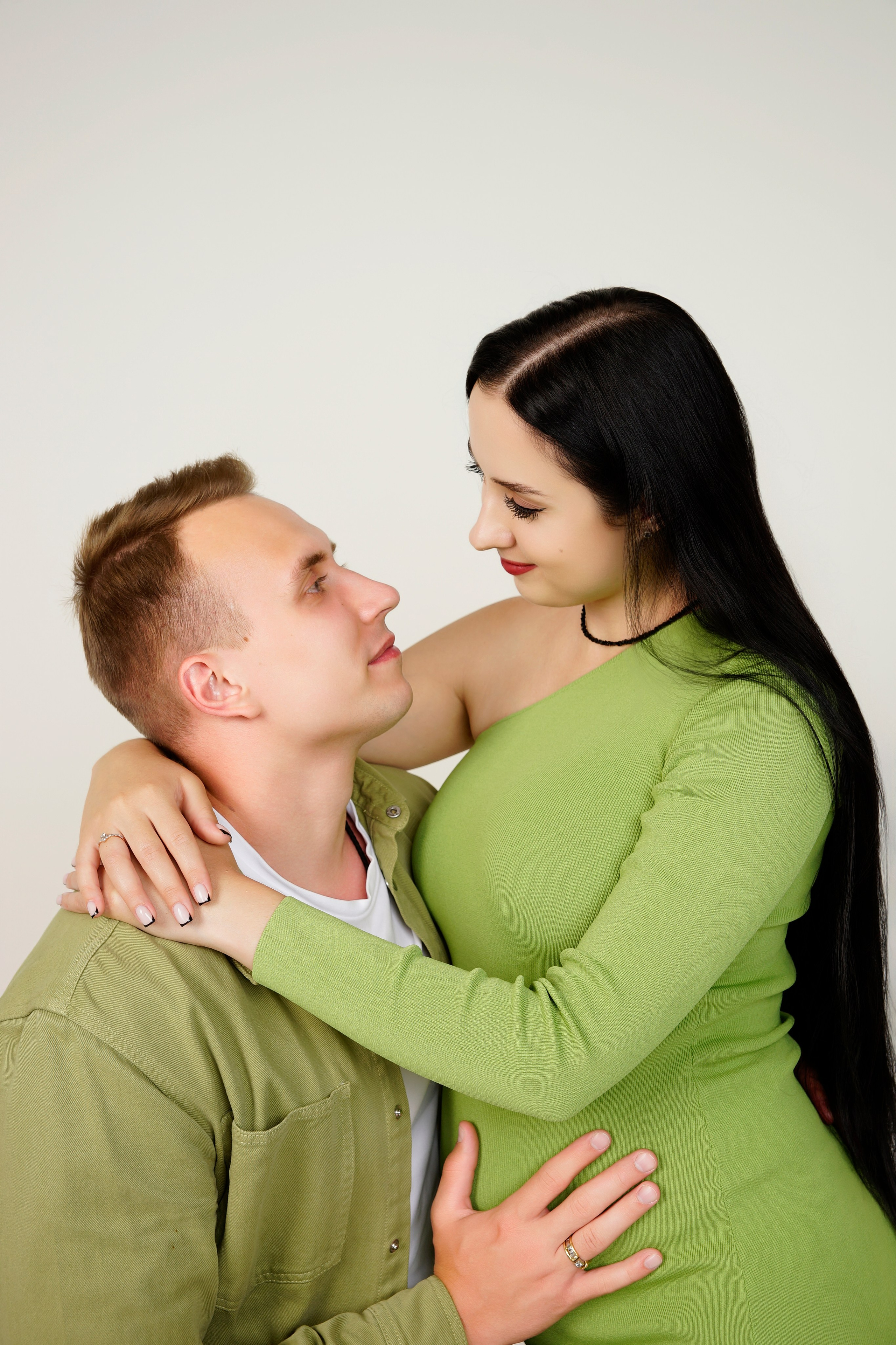 Съёмка беременности в моей фотостудии «НЕБО». Женский фотограф в Химках Алёна Ленёва