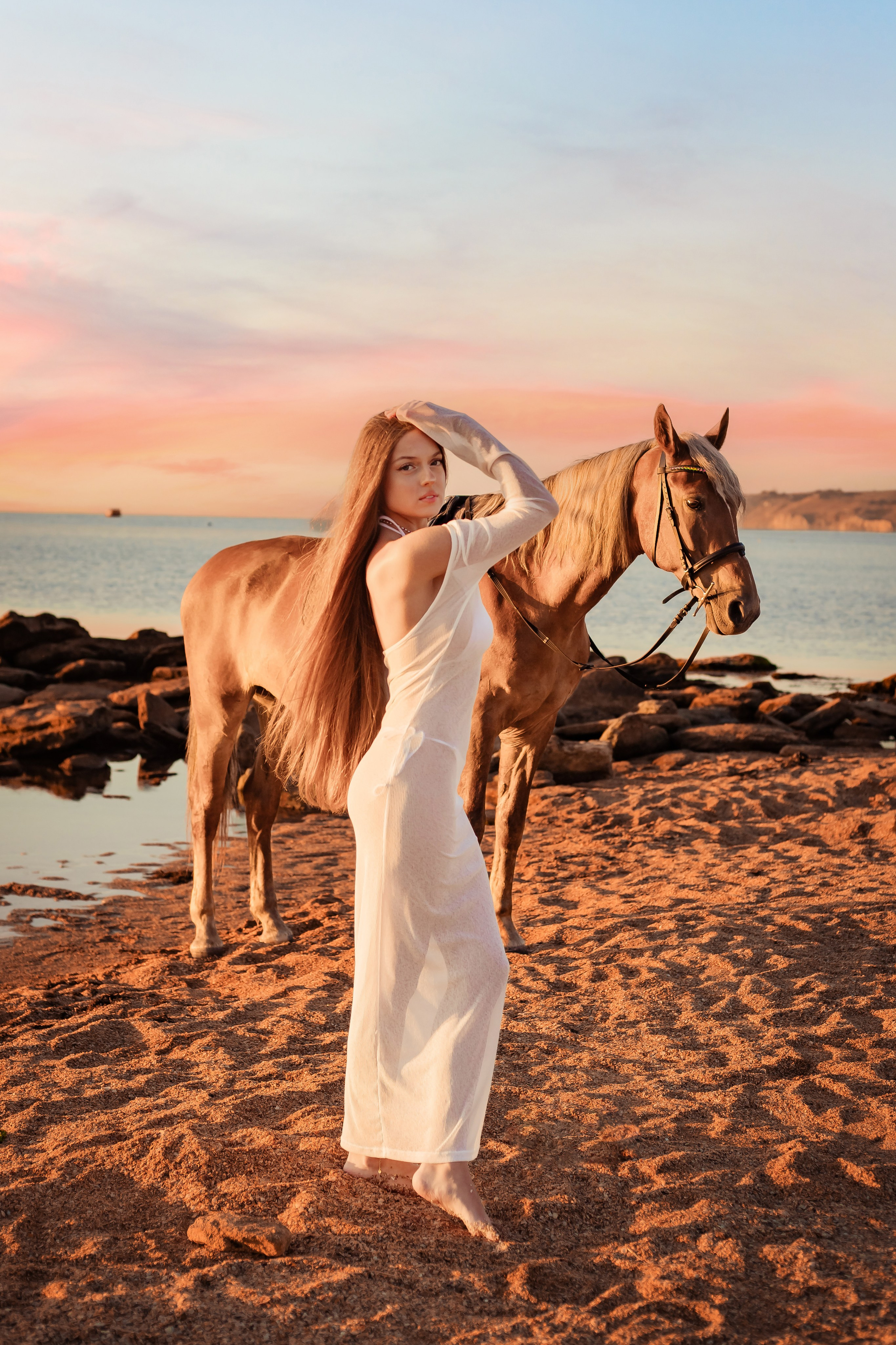 Фотосессия на море с лошадью. Фотограф в Феодосии Наталья Булгакова