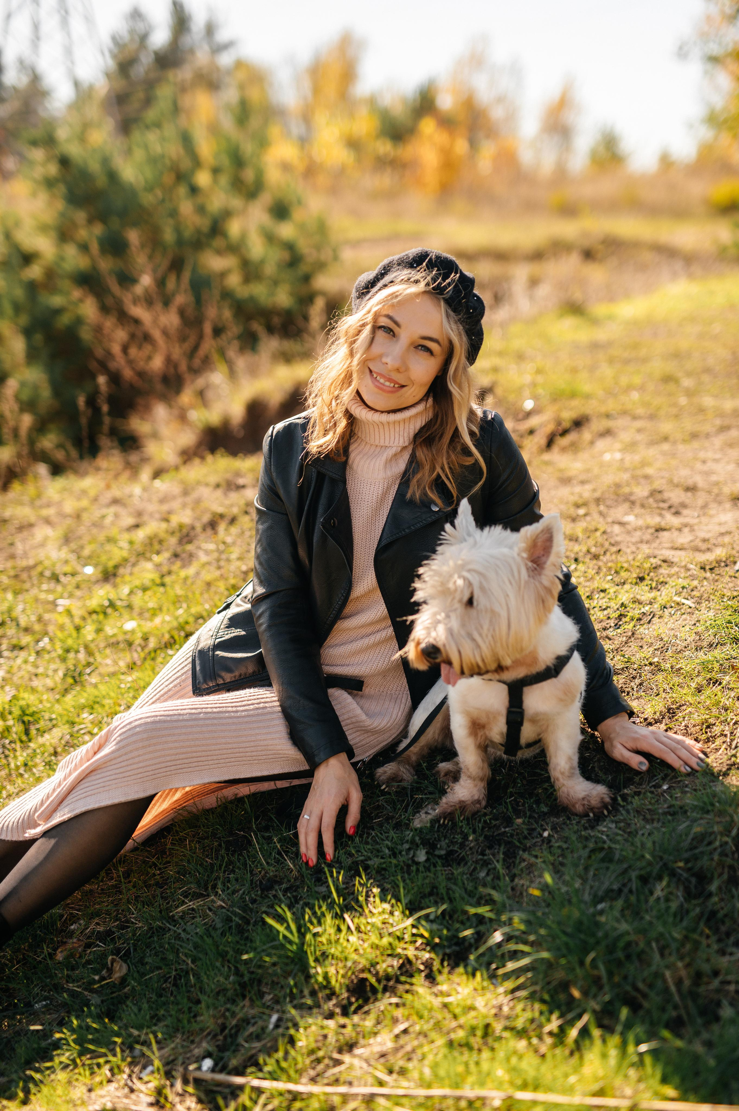 Татьяна и её питомец. Катя Курлович — семейный фотограф в Бобруйске и Минске