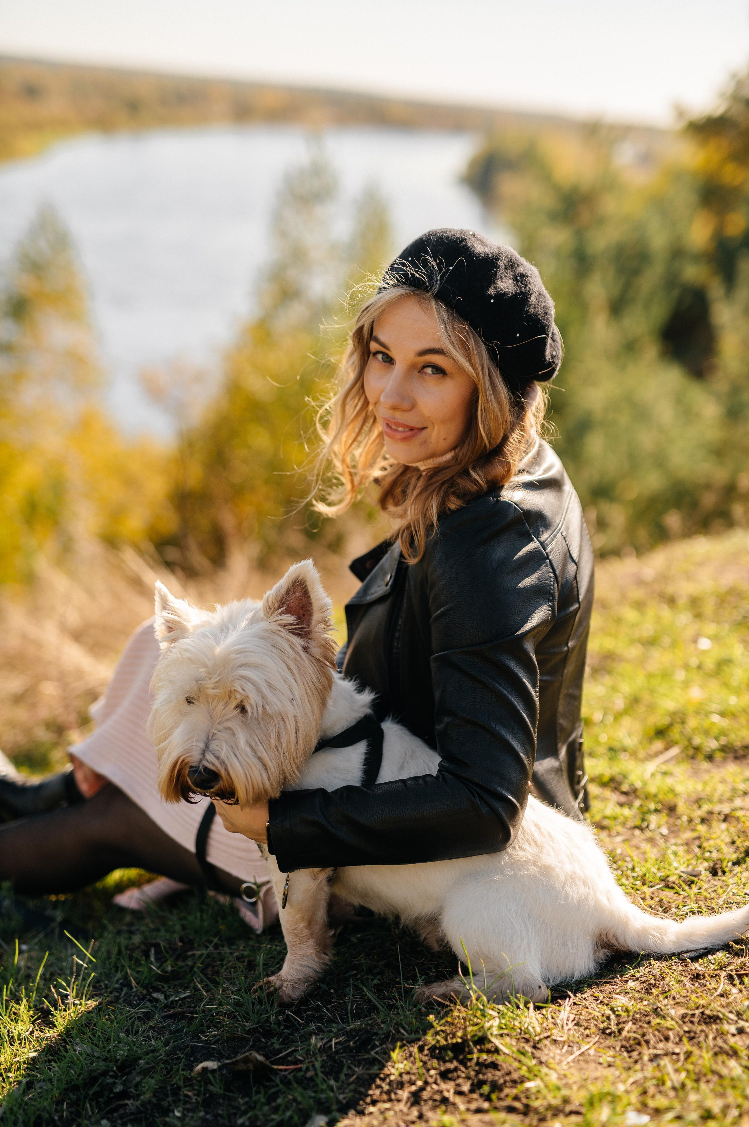 Татьяна и её питомец. Катя Курлович — семейный фотограф в Бобруйске и Минске