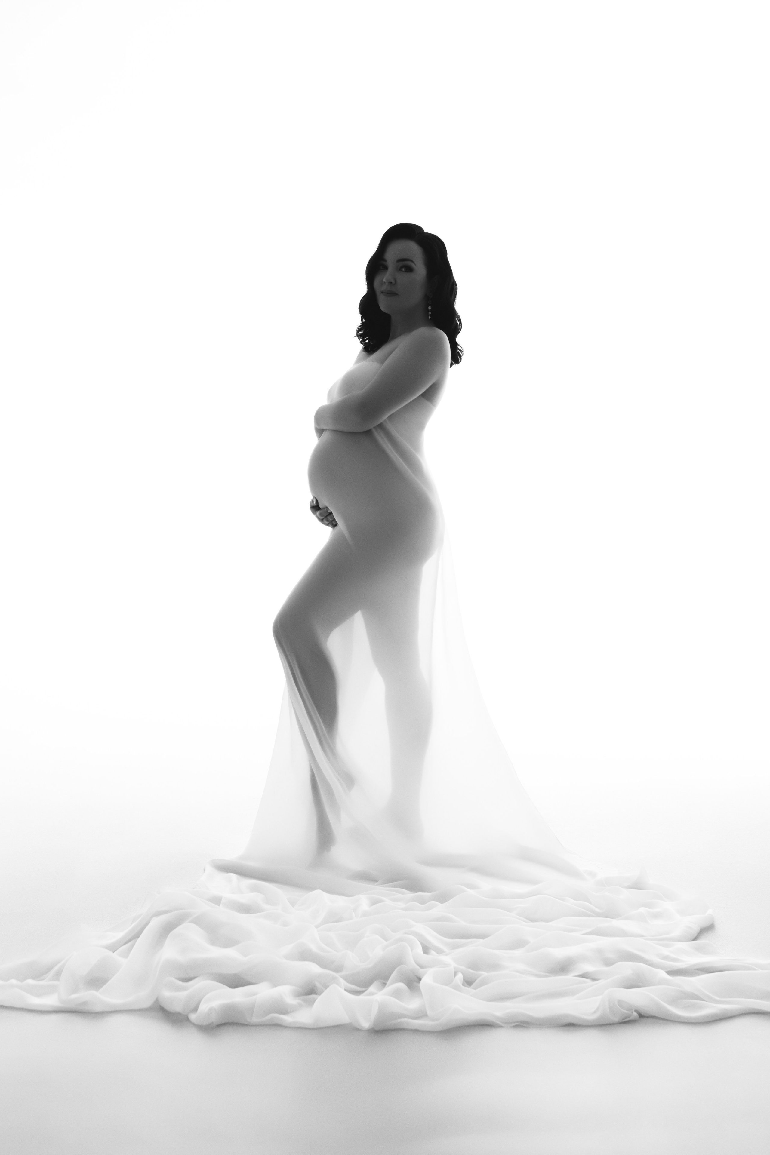 Кадры со статичной тканью. Фотограф беременности в Крыму Бобкова Ирина