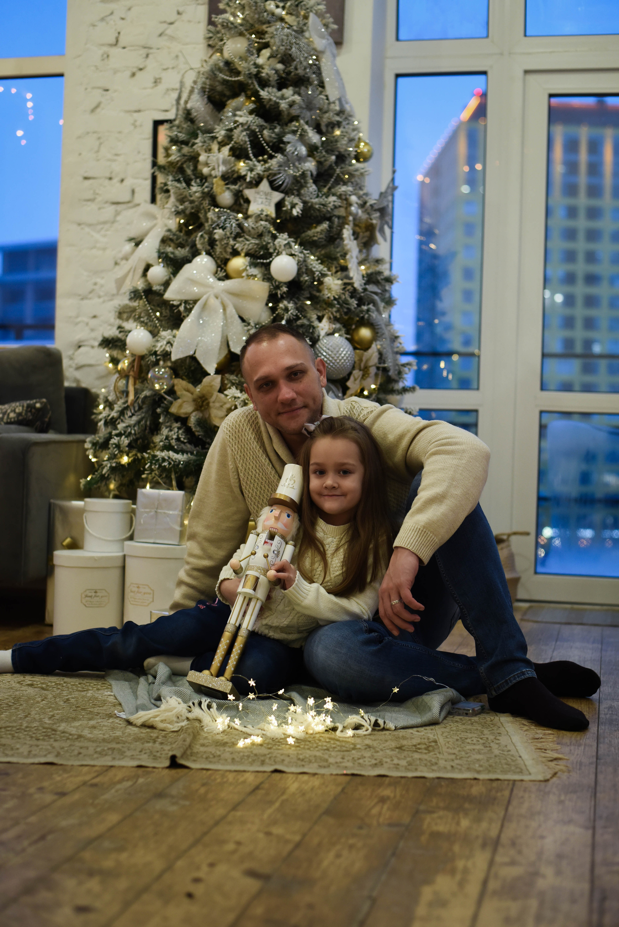 Студийная новогодняя семейная съемка. Женский и семейный фотограф Людмила Богачкина