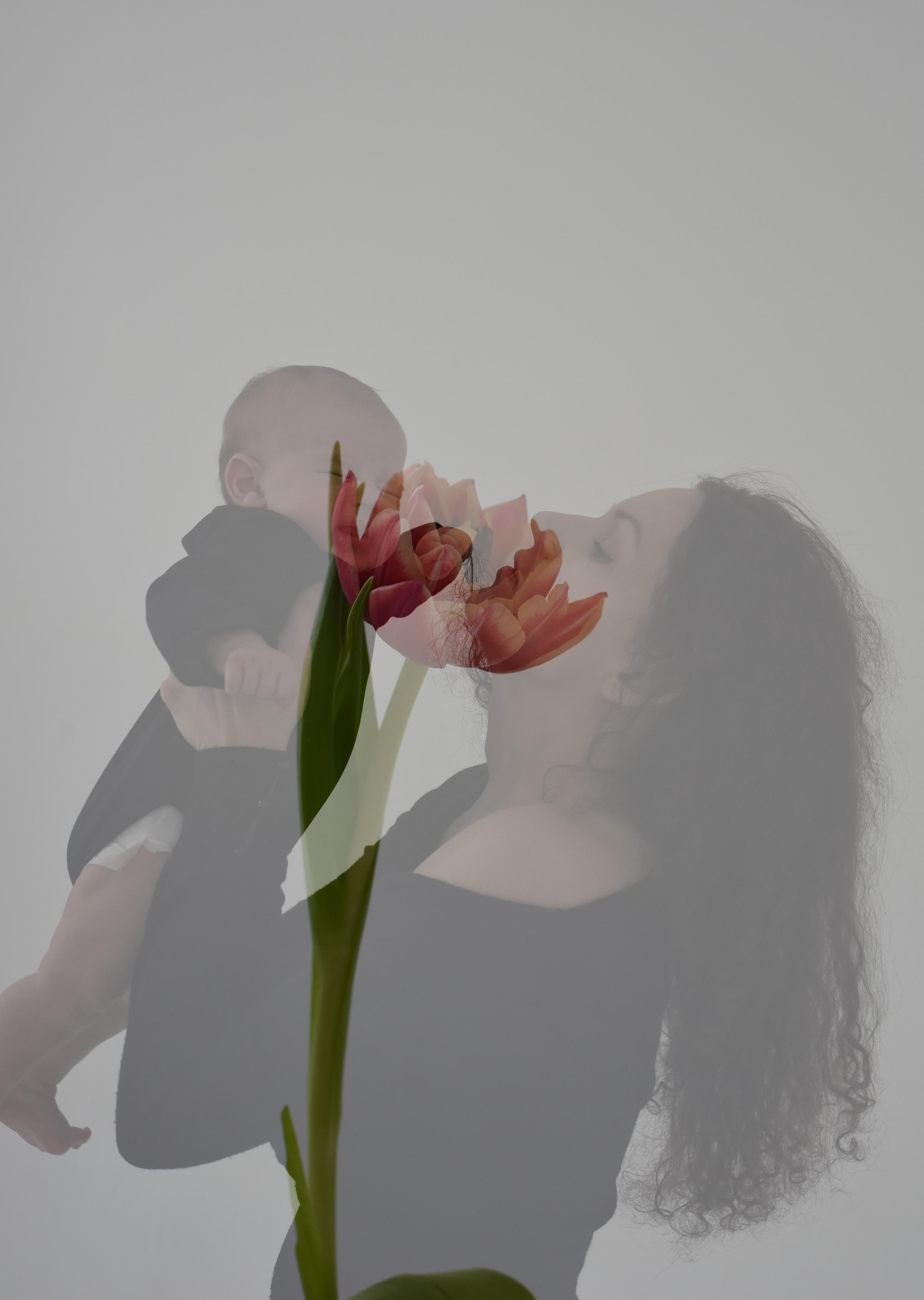 Студийная съемка стиле минимализм. Мама и дети. Женский и семейный фотограф Людмила Богачкина