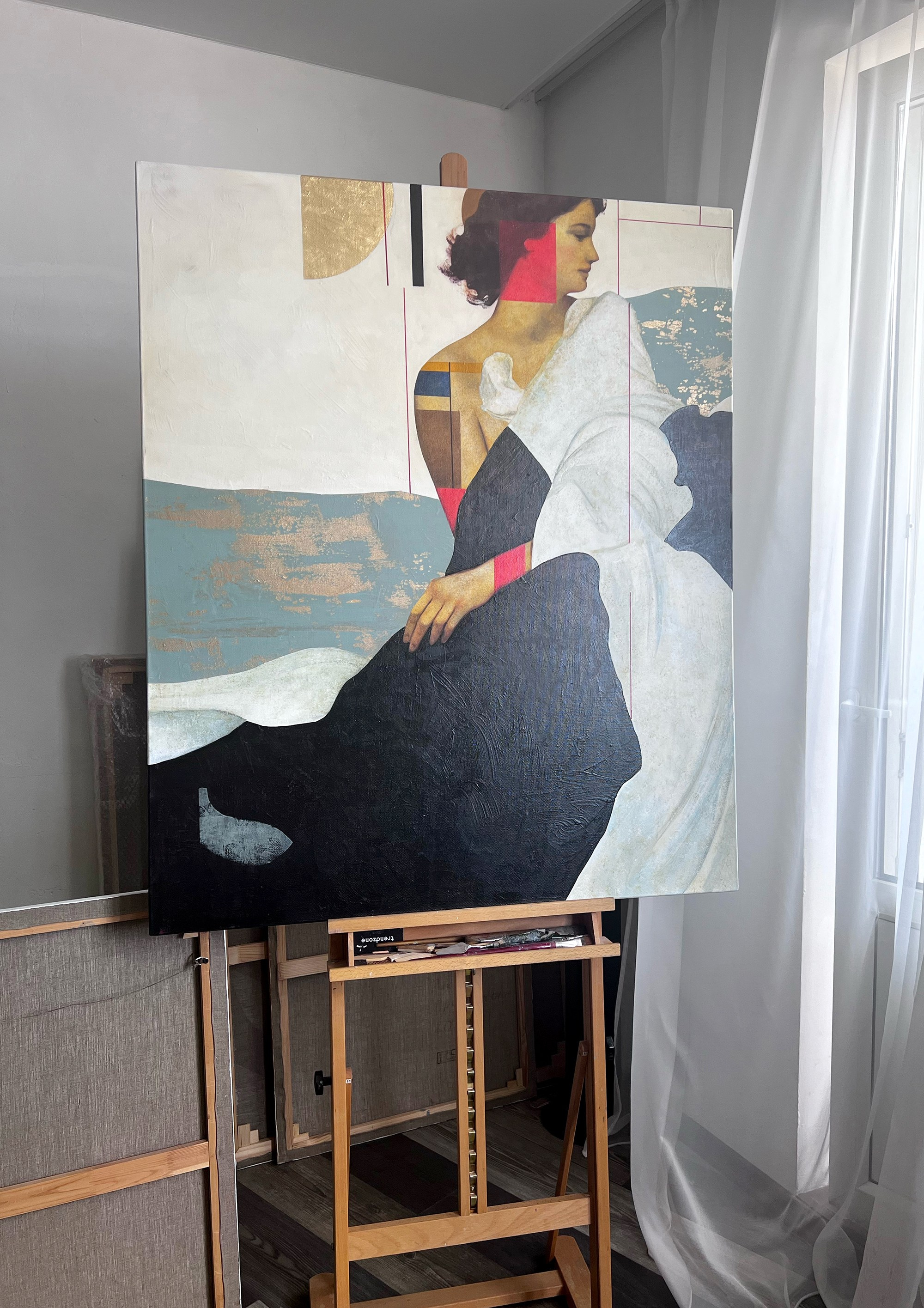 Половина солнца. Художник-абстракционист Ольга Рикун. Москва