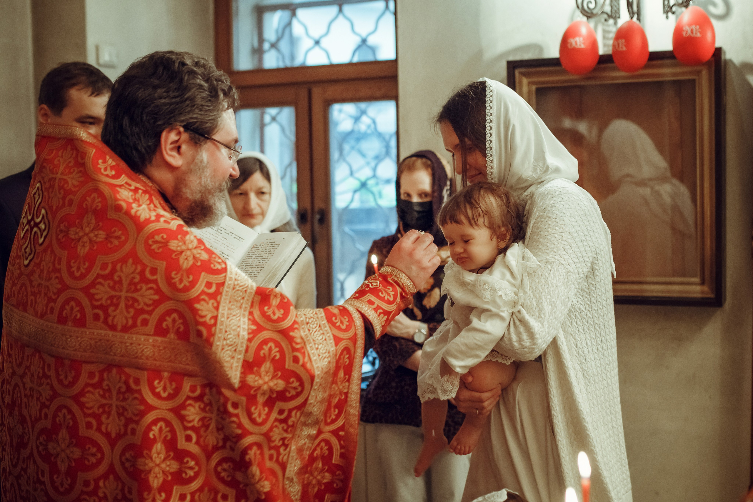 Крещение Даши. Фотограф на Крещение, семейный фотограф в Москве