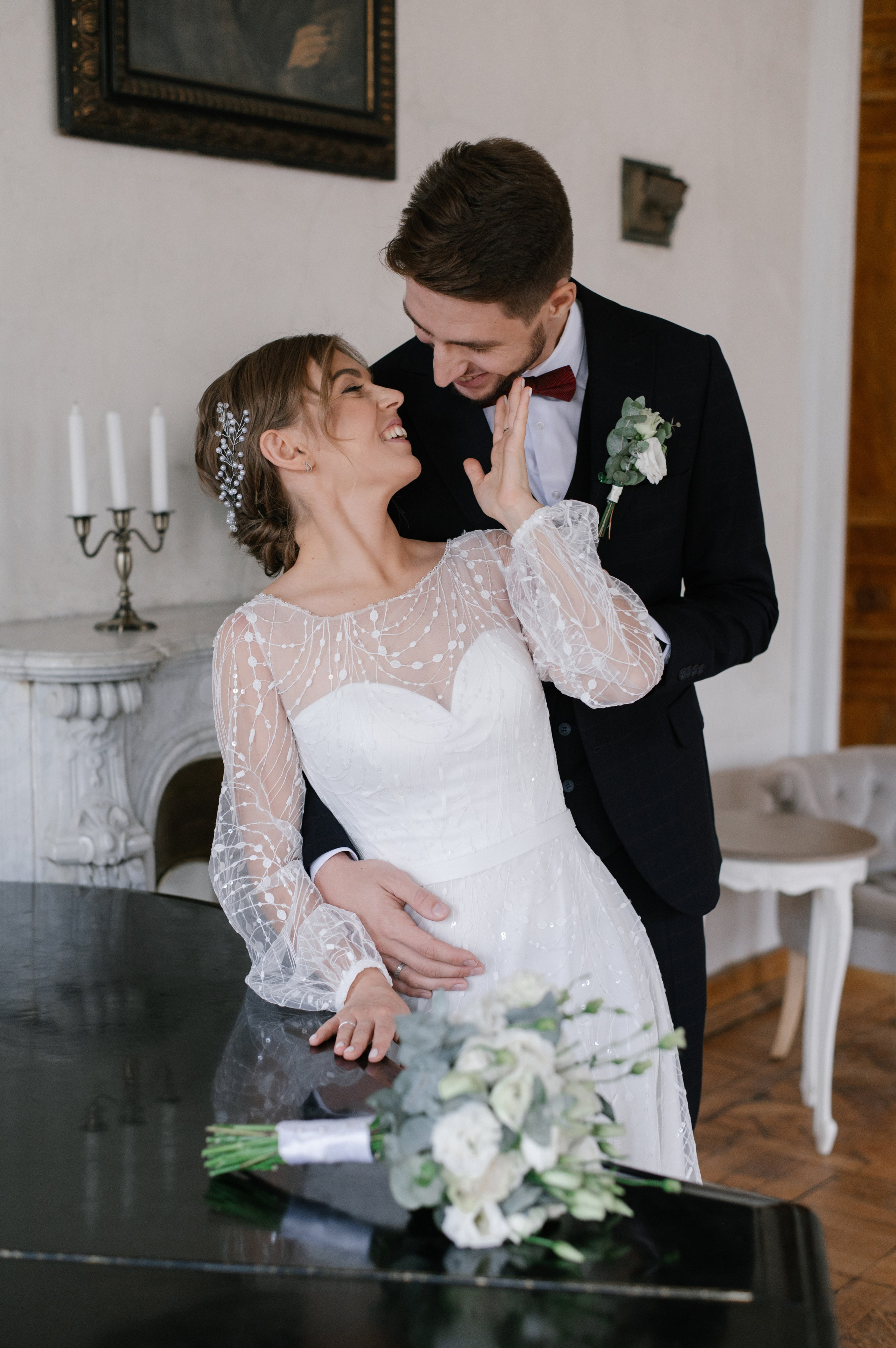 Свадебная фотосессия в Читальне имени Пушкина и камерный банкет в ресторане «Гусятникоff». Семейный и свадебный фотограф в Москве Татьяна Николаева