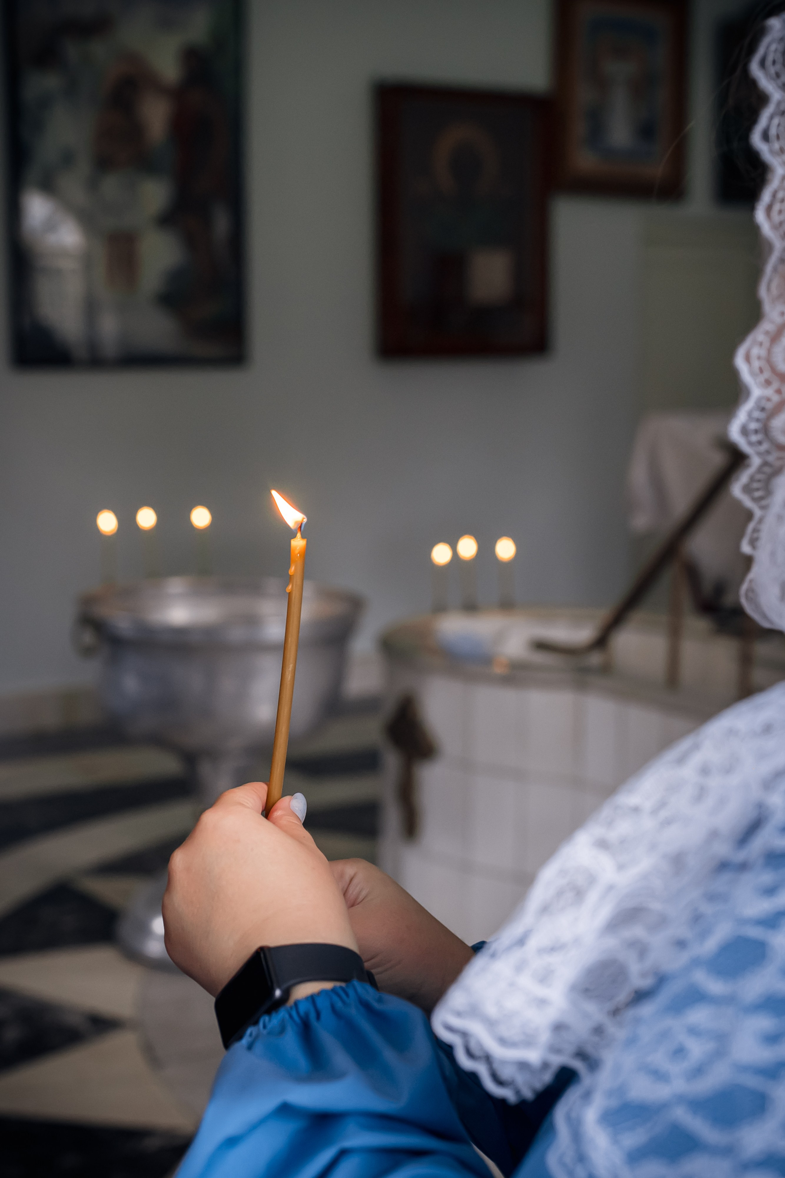 Крещение в Храме Влахернской иконы Божией Матери в Кузьминках. Профессиональный фотограф в Москве и Мо Мария Шантарёва