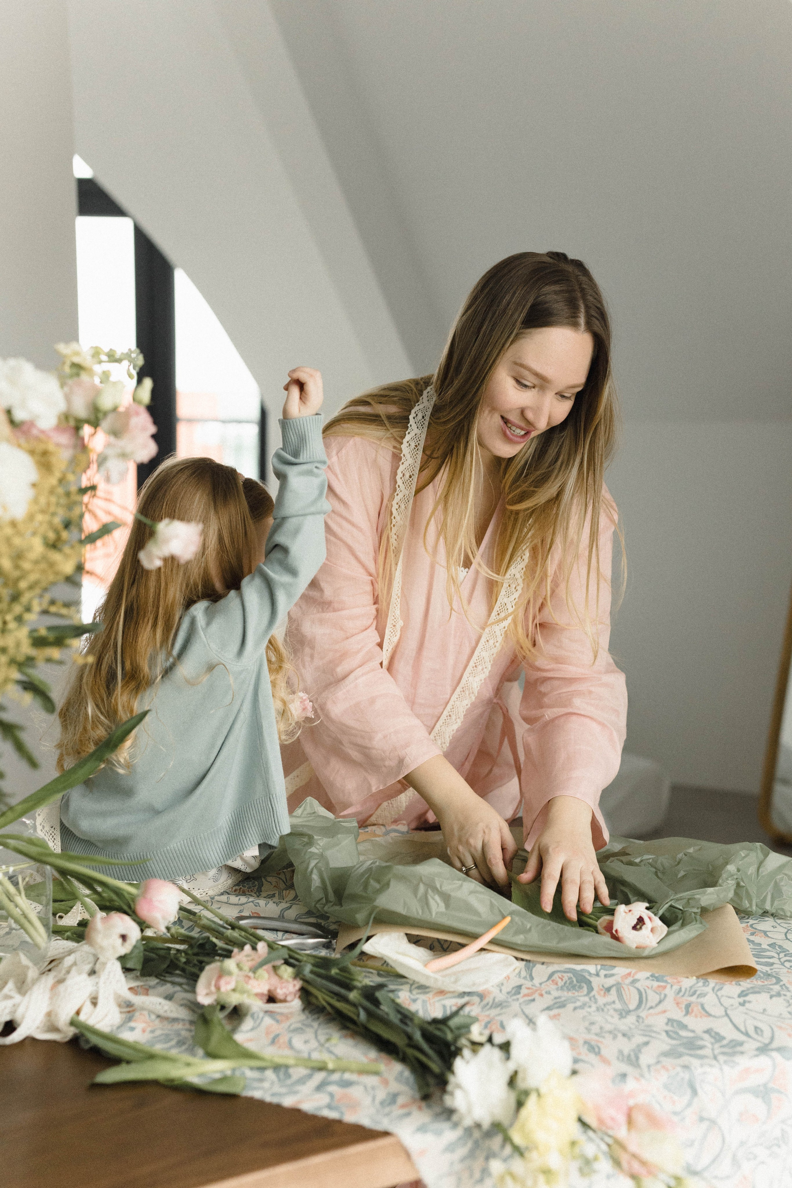 Утро с мамой. Фотография о важном