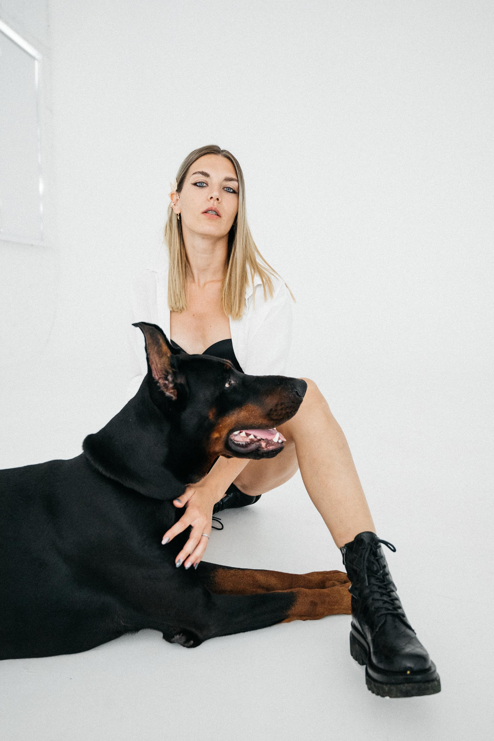 С доберманом. Свадебный фотограф Ижевск Петр Шишков