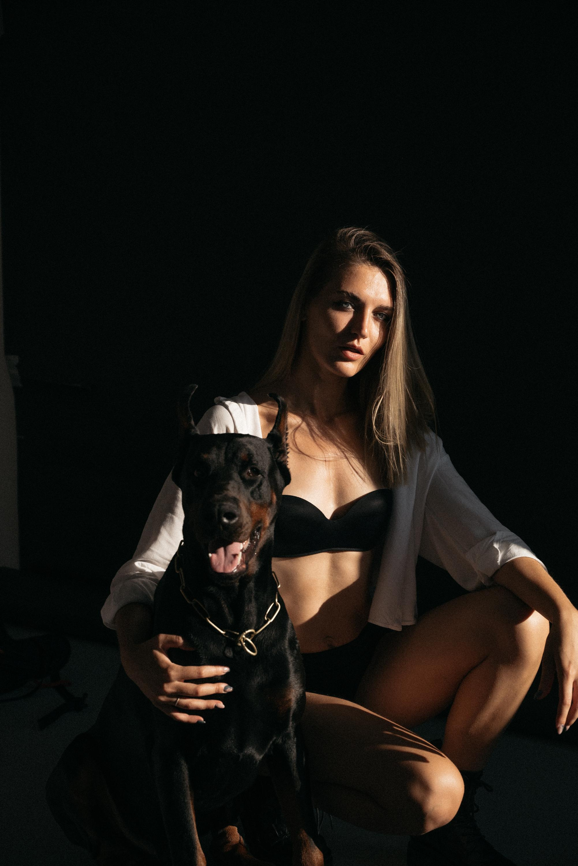 С доберманом. Свадебный фотограф Ижевск Петр Шишков