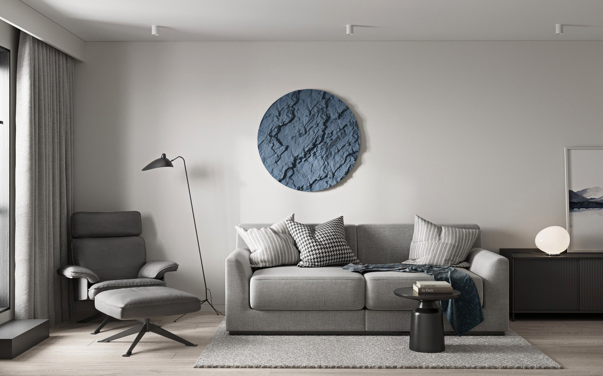 Scandinaviam apartment. Interior visualization