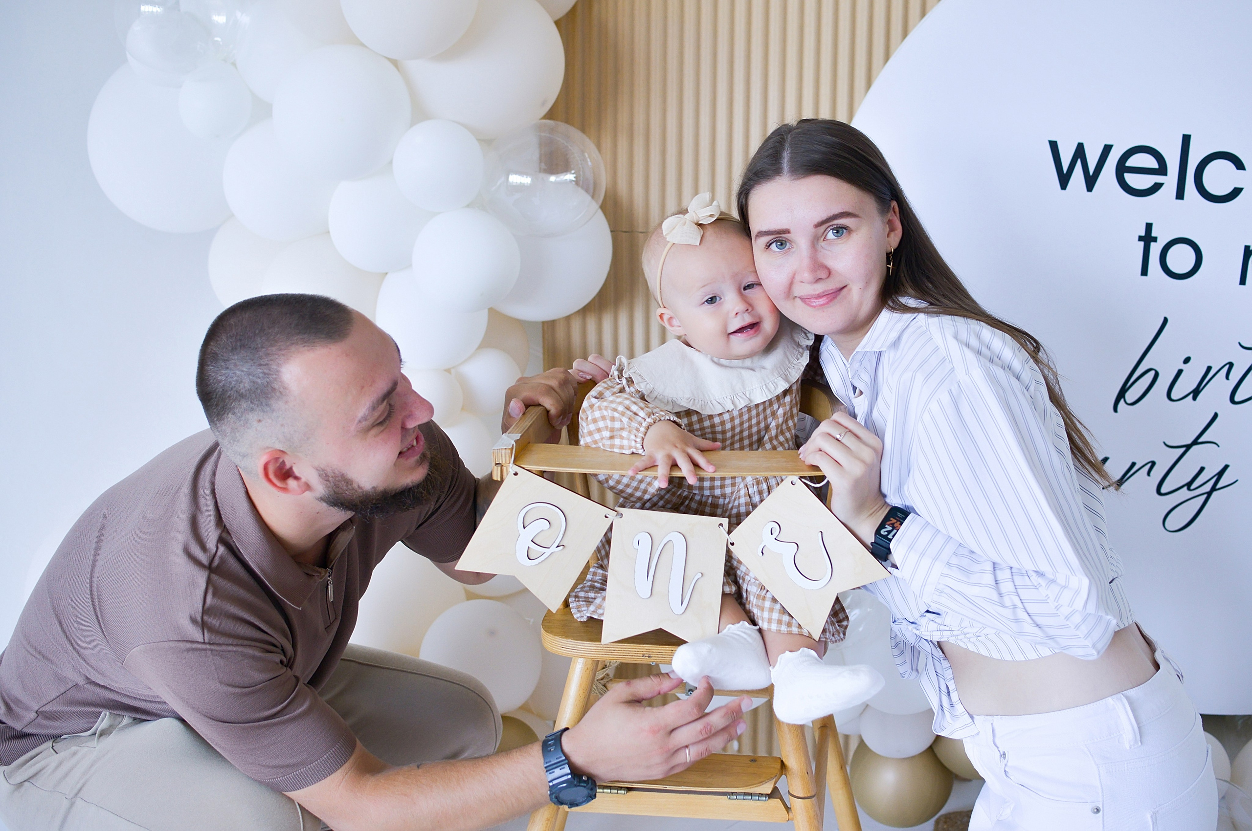 Детская семейная фотосессия на годик. Фотограф новорожденных Краснодар Малышенко Надежда