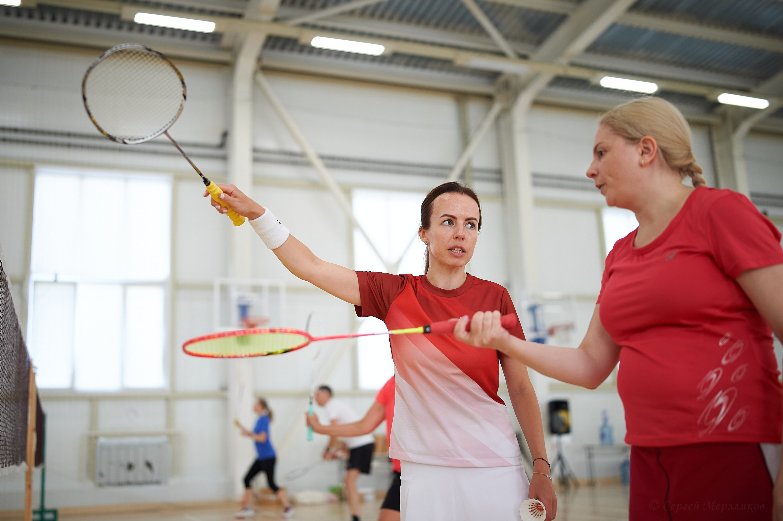 Бадминтон. Мастер-класс Любови Сухановой. Ижевск. 20.07.2024. Спортивный репортажный фотограф в Ижевске Сергей Мерзляков