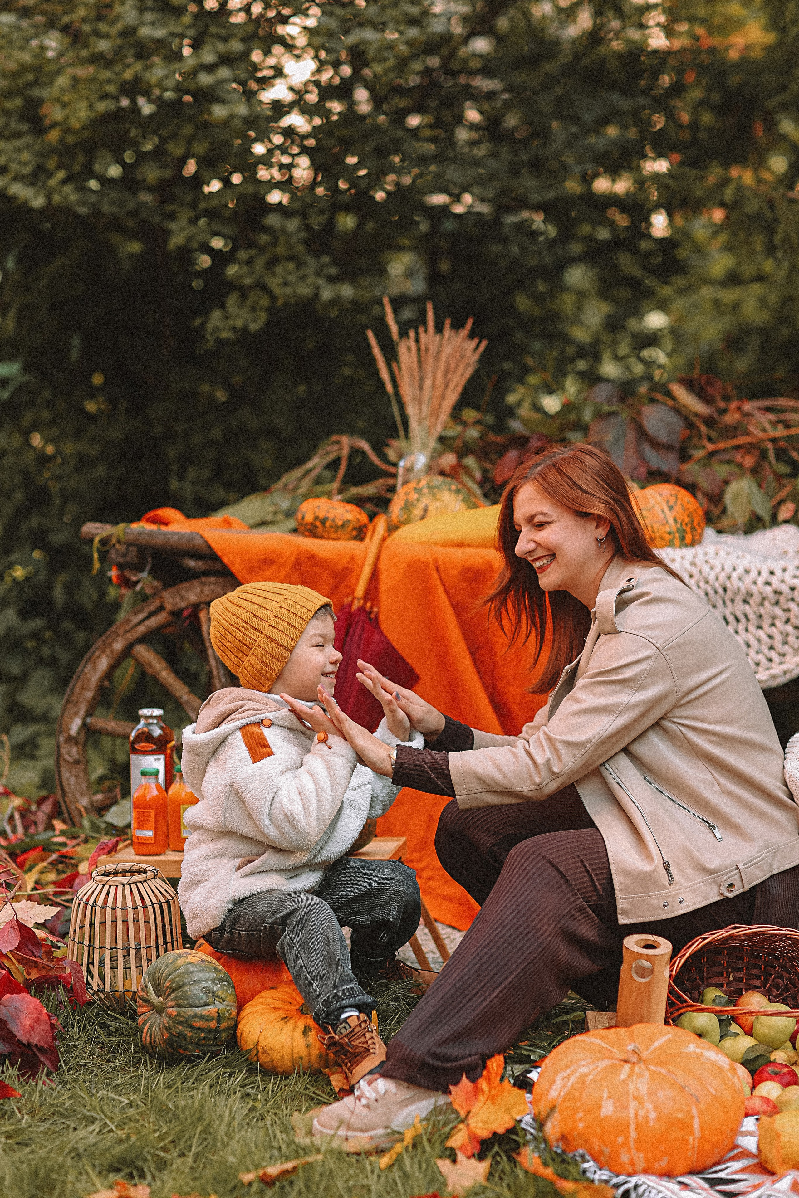 Тыквы. Семейный фотограф Тюмень, фотограф на роды Салмина Мария