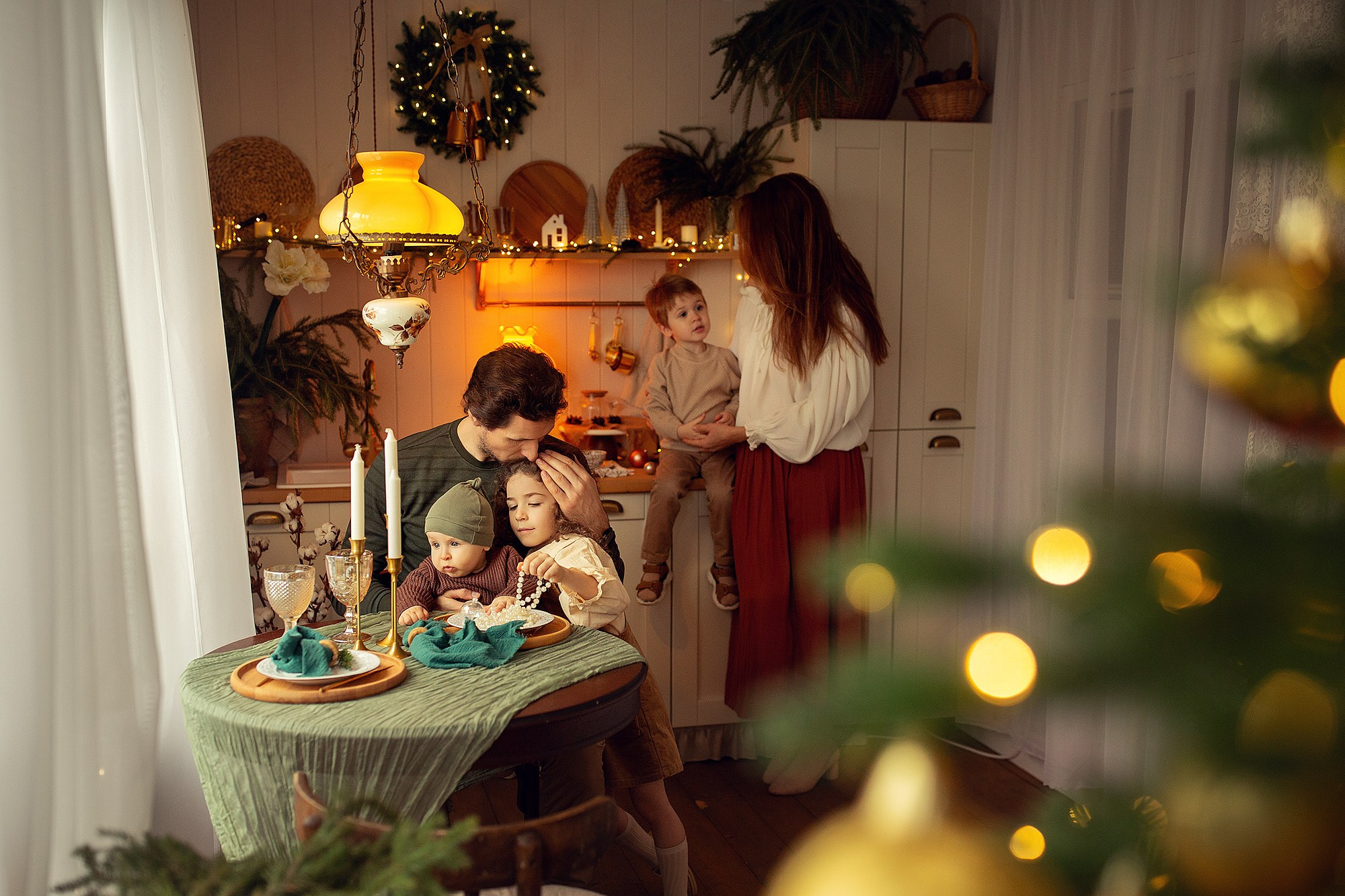 Очень уютная новогодняя съемка на даче. Tatyana Nadezhdina Family photographer