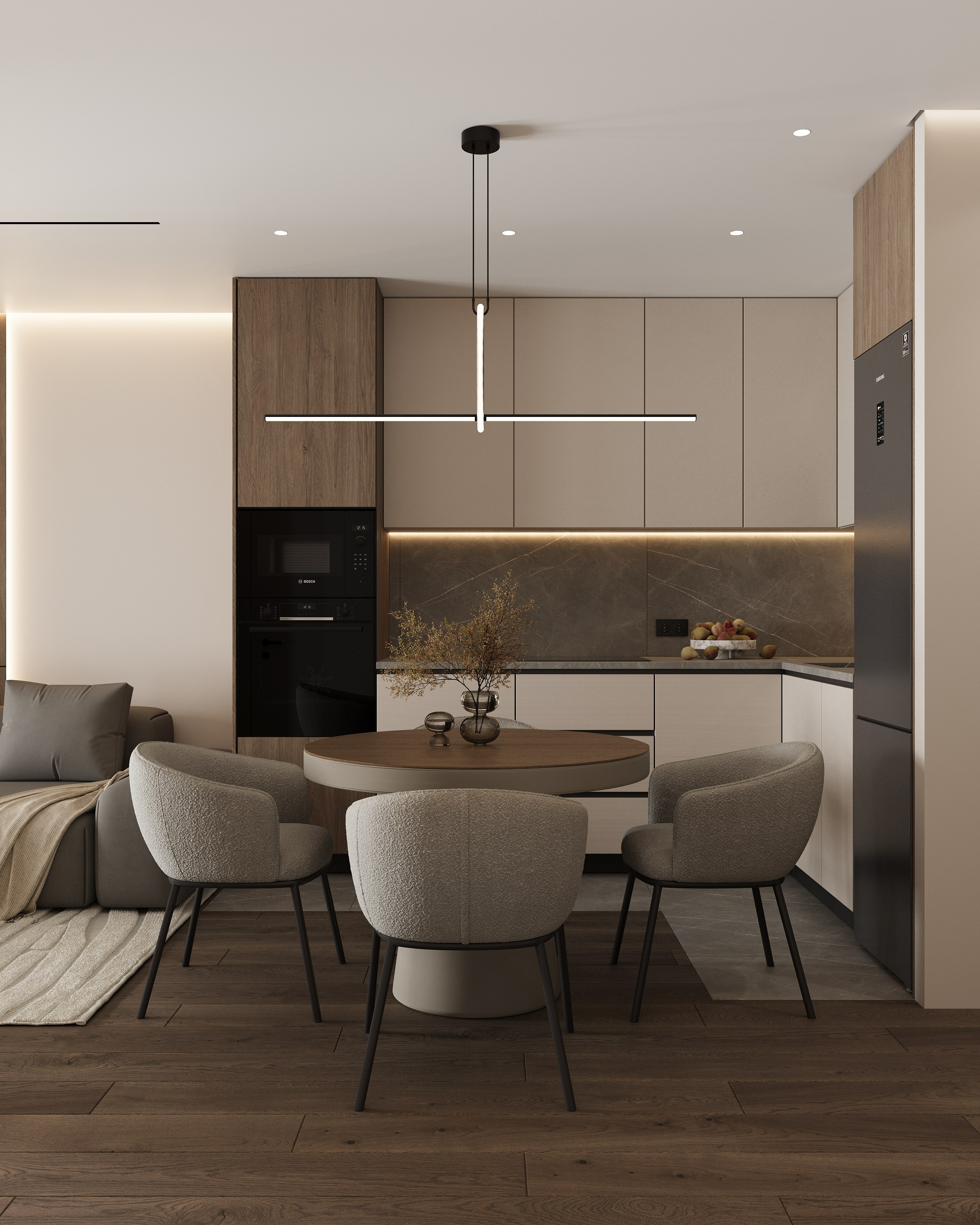 ЖК Респект/ Санкт-Петербург/ 48 кв. м. Ксения Барабаш дизайнер интерьера в Санкт-Петербурге