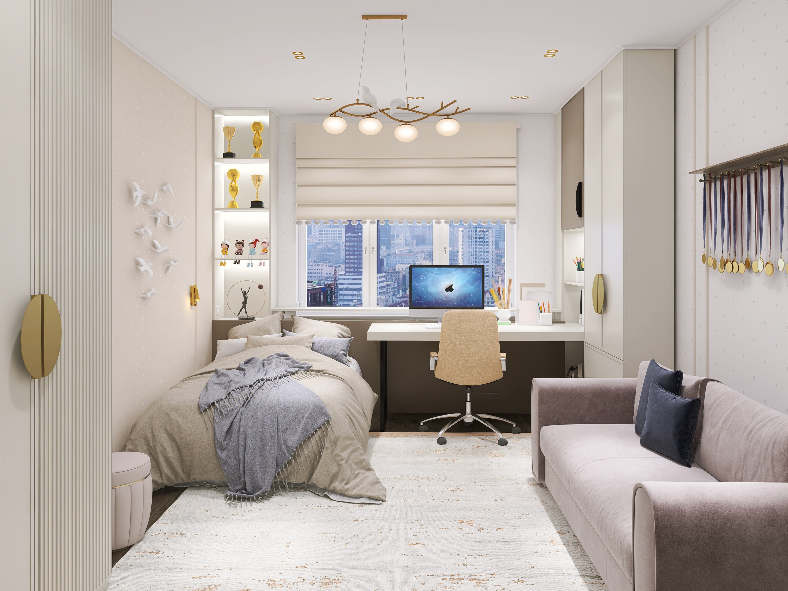 ЖК Северное сияние. Площадь 80 кв. м. Дизайнер интерьера в Новосибирске_Елена Сергеева